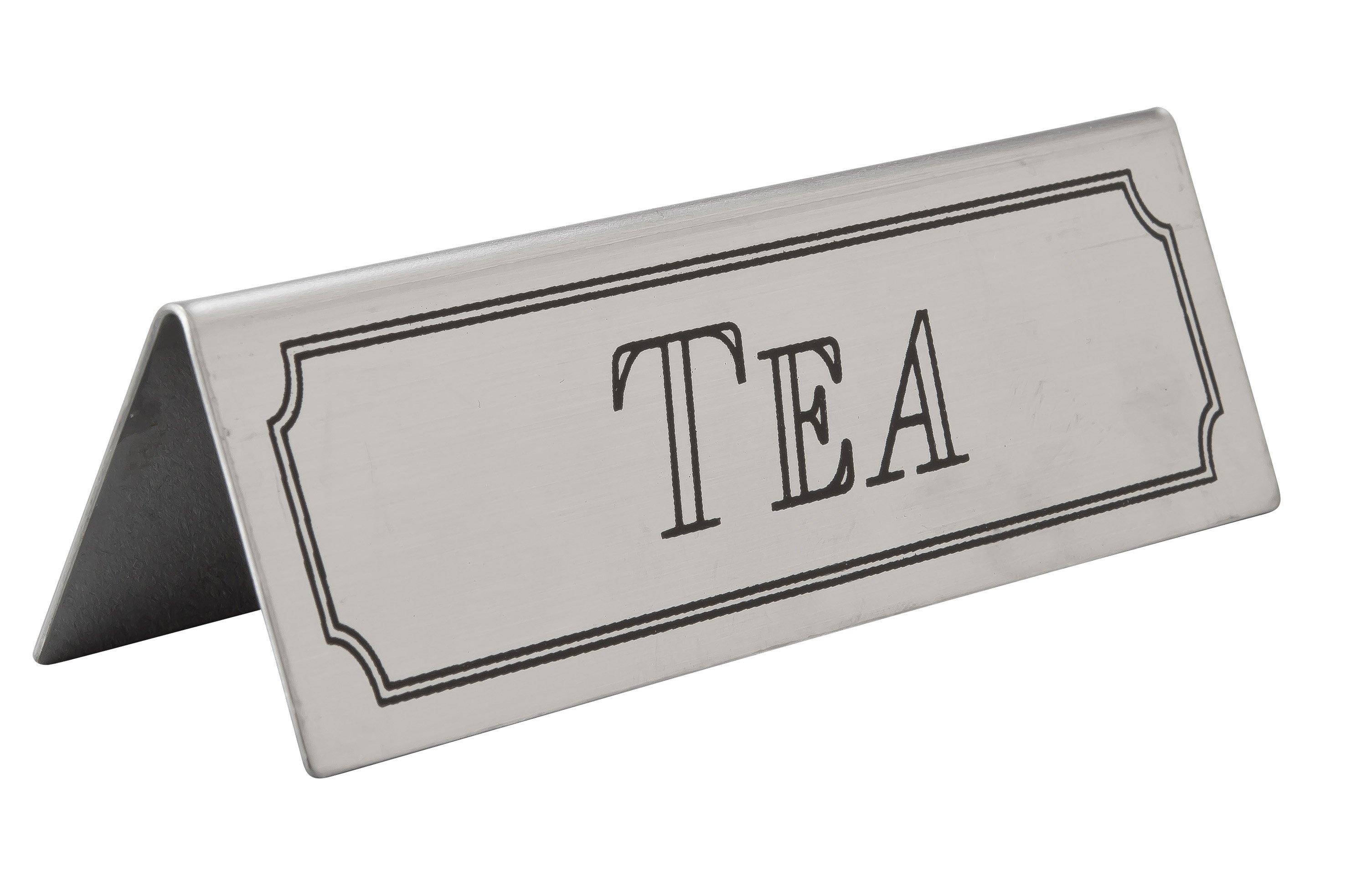 Tea Sign Stainless Steel