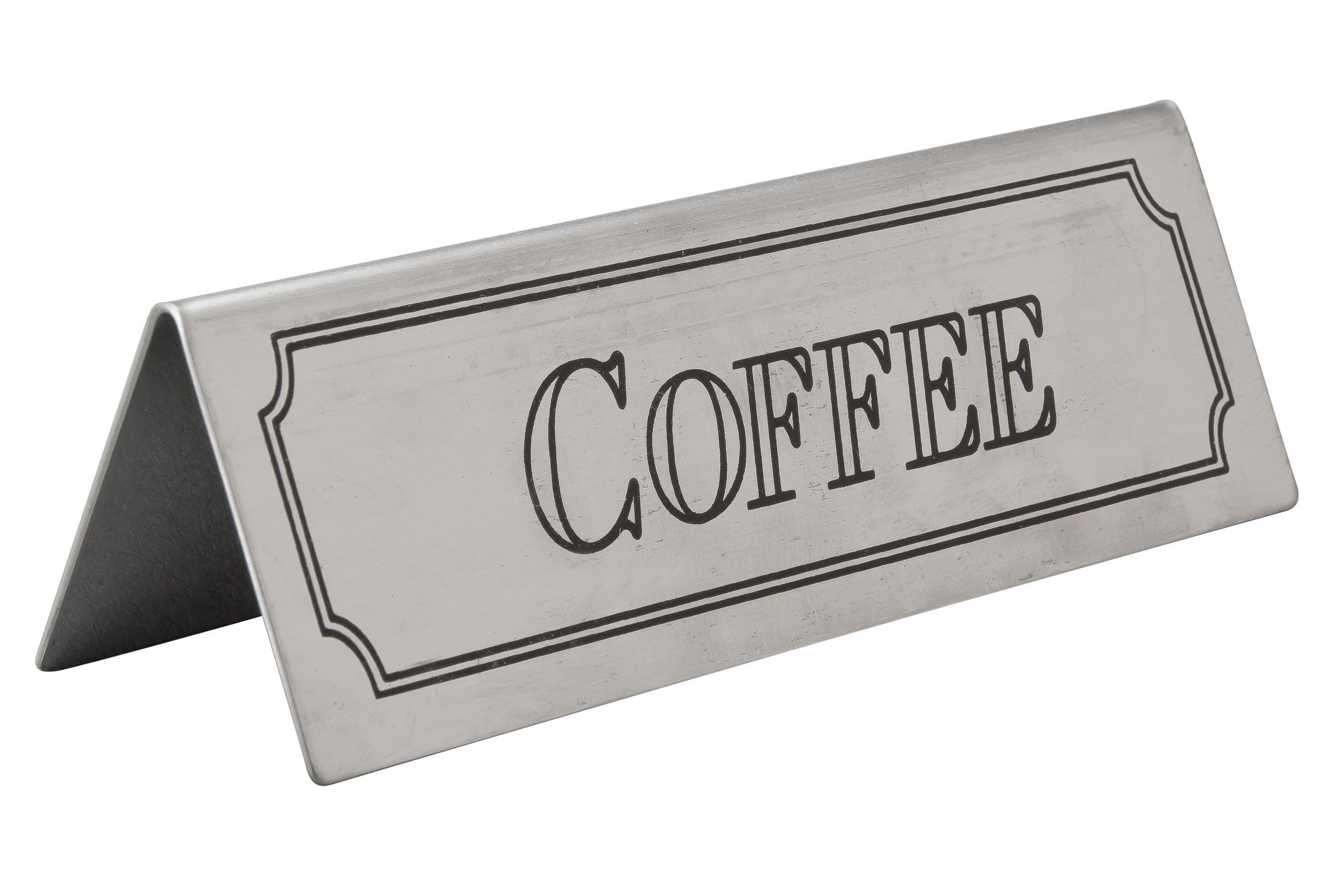 Coffee Sign Stainless Steel