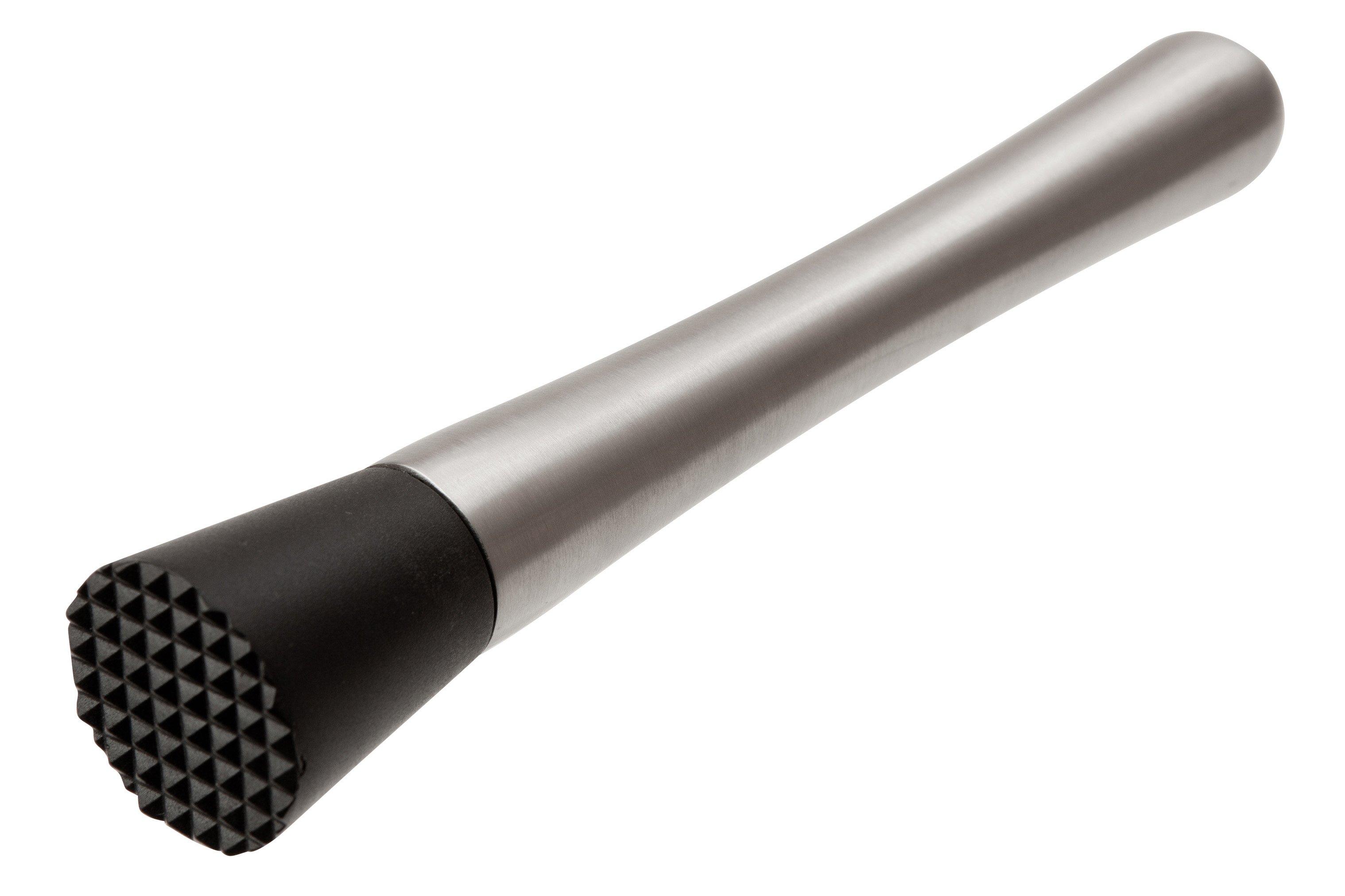 Stainless Steel Muddler with Plastic End