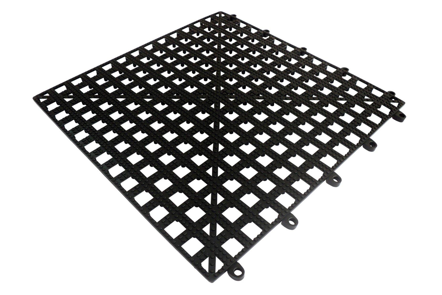 Interlocking Blk Bar Shelf Tile 33cm