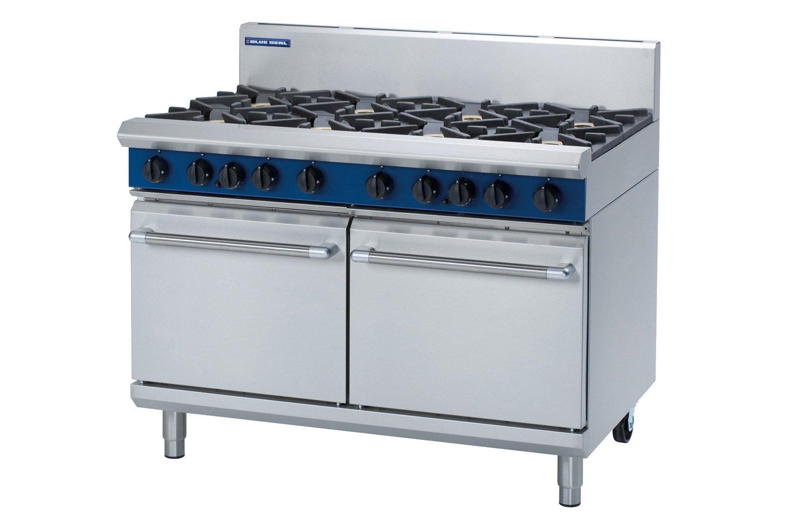 Blue Seal G528D 8 Burner Gas Hob / Double Oven