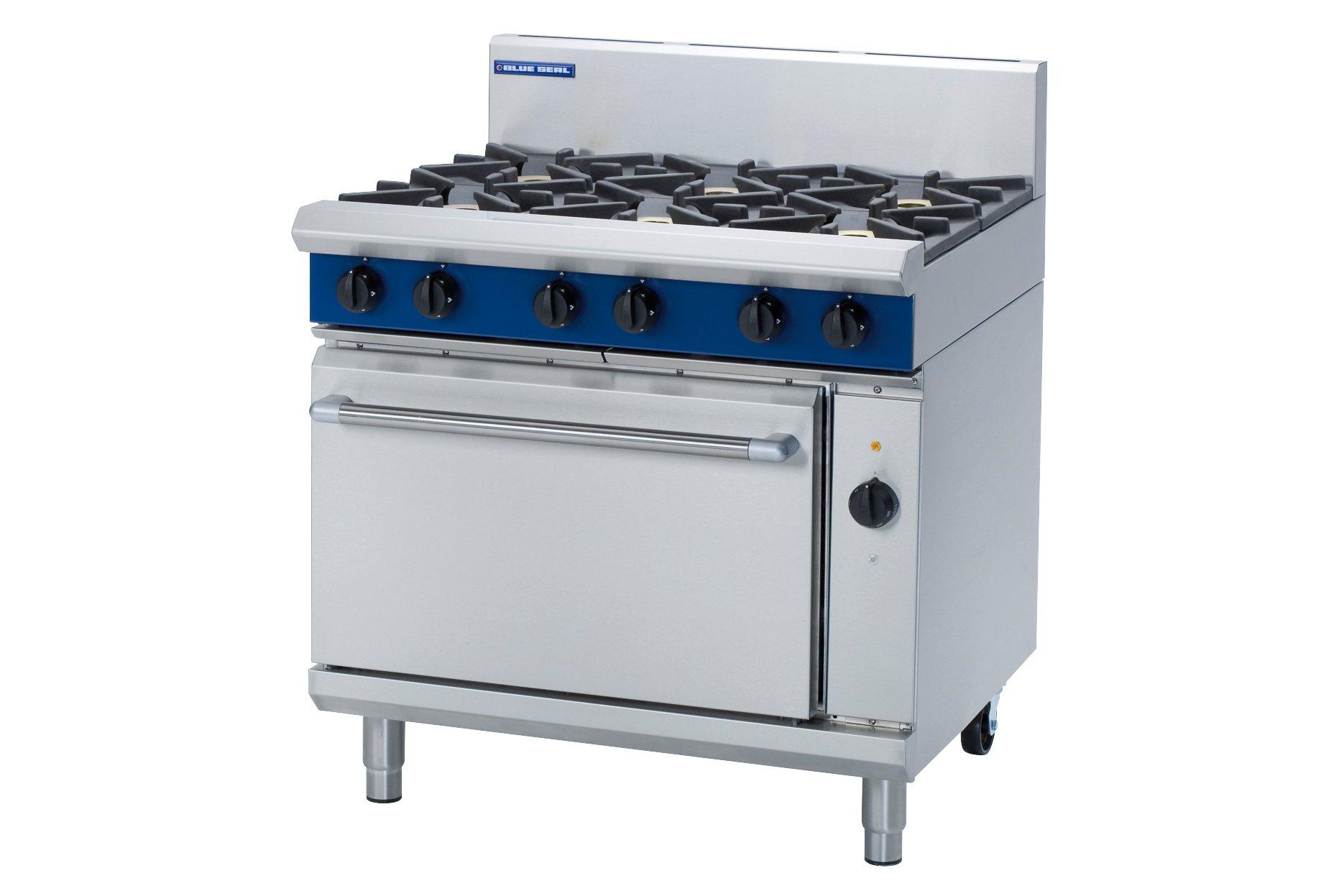Blue Seal GE56D 6 Burner Gas Hob / Electric Convection Oven Range