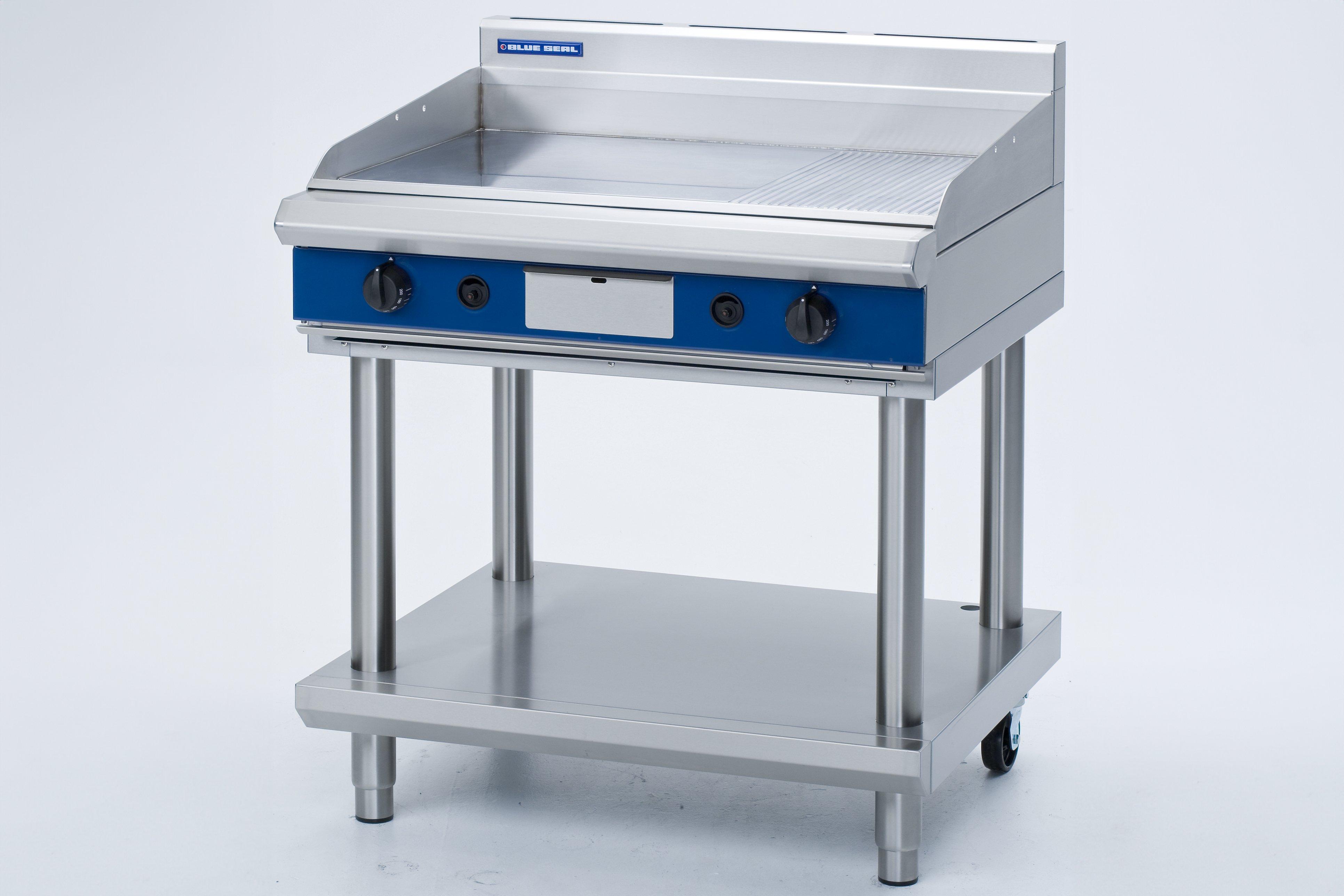 Blue Seal GP516-LS Gas Heavy Duty Griddle on a Leg Stand