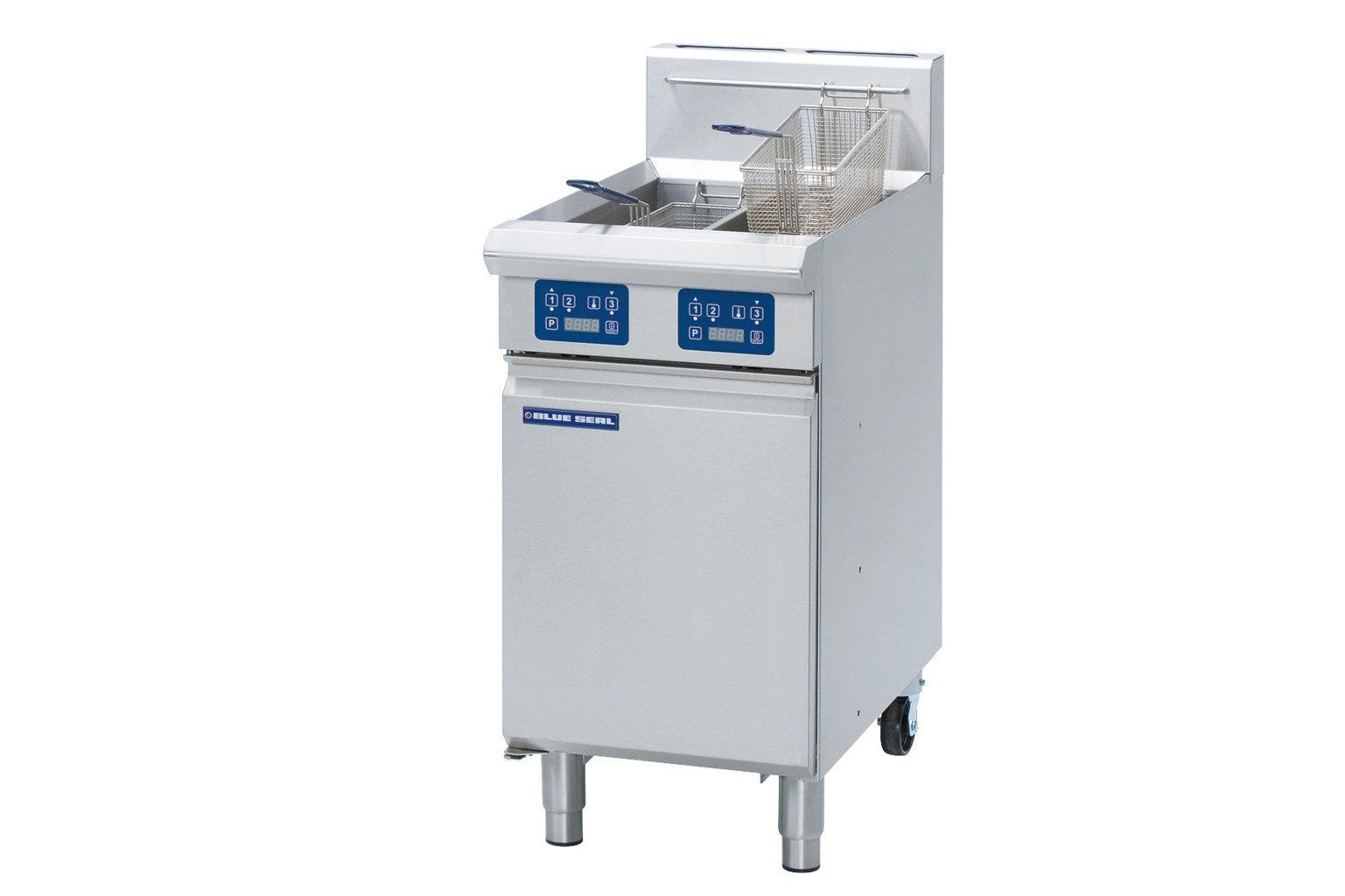 Blue Seal GT46E Gas Fryer Twin Tank V Ray Burners