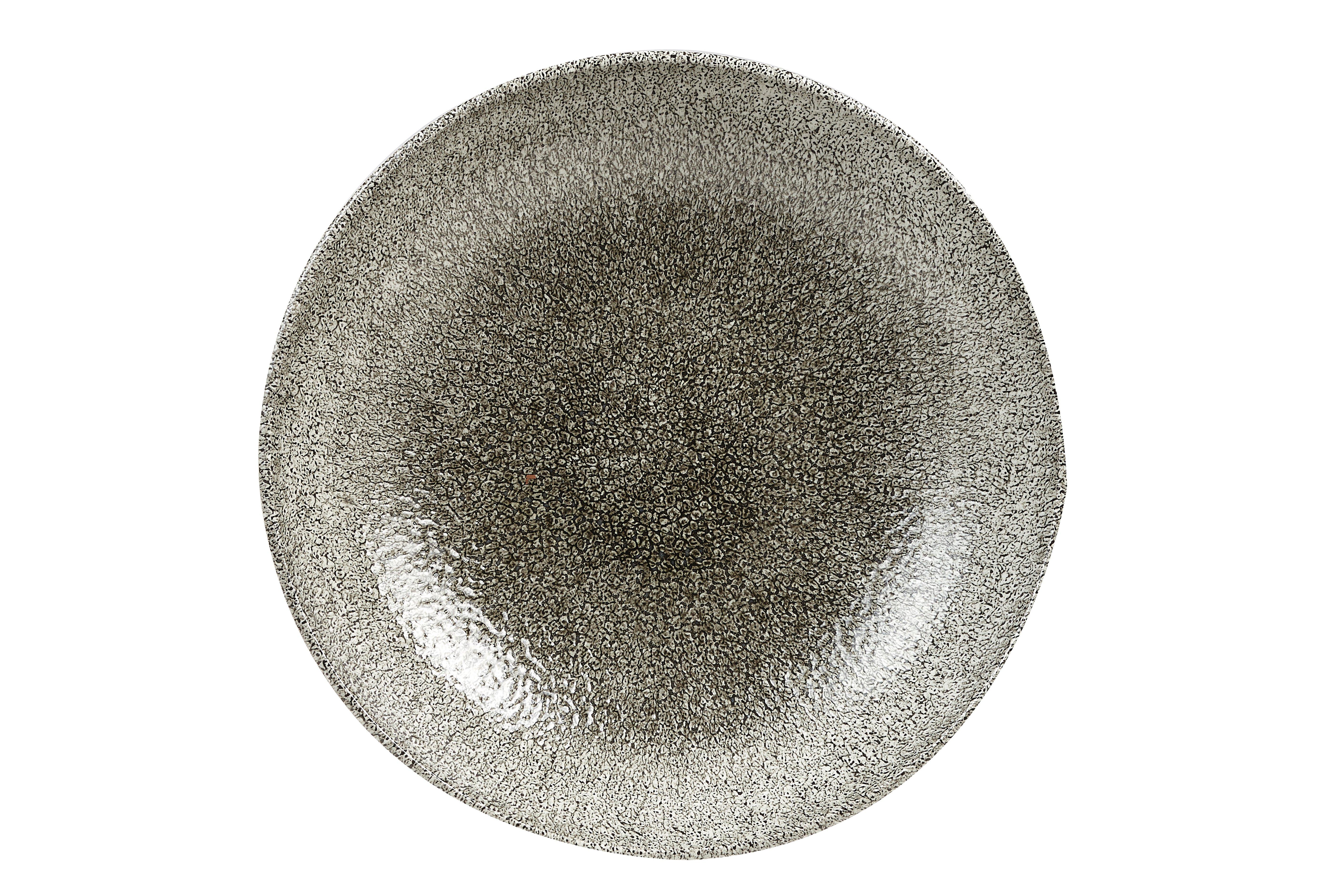 Churchill Quartz Black Studio Prints Raku Coupe Bowl 25cm