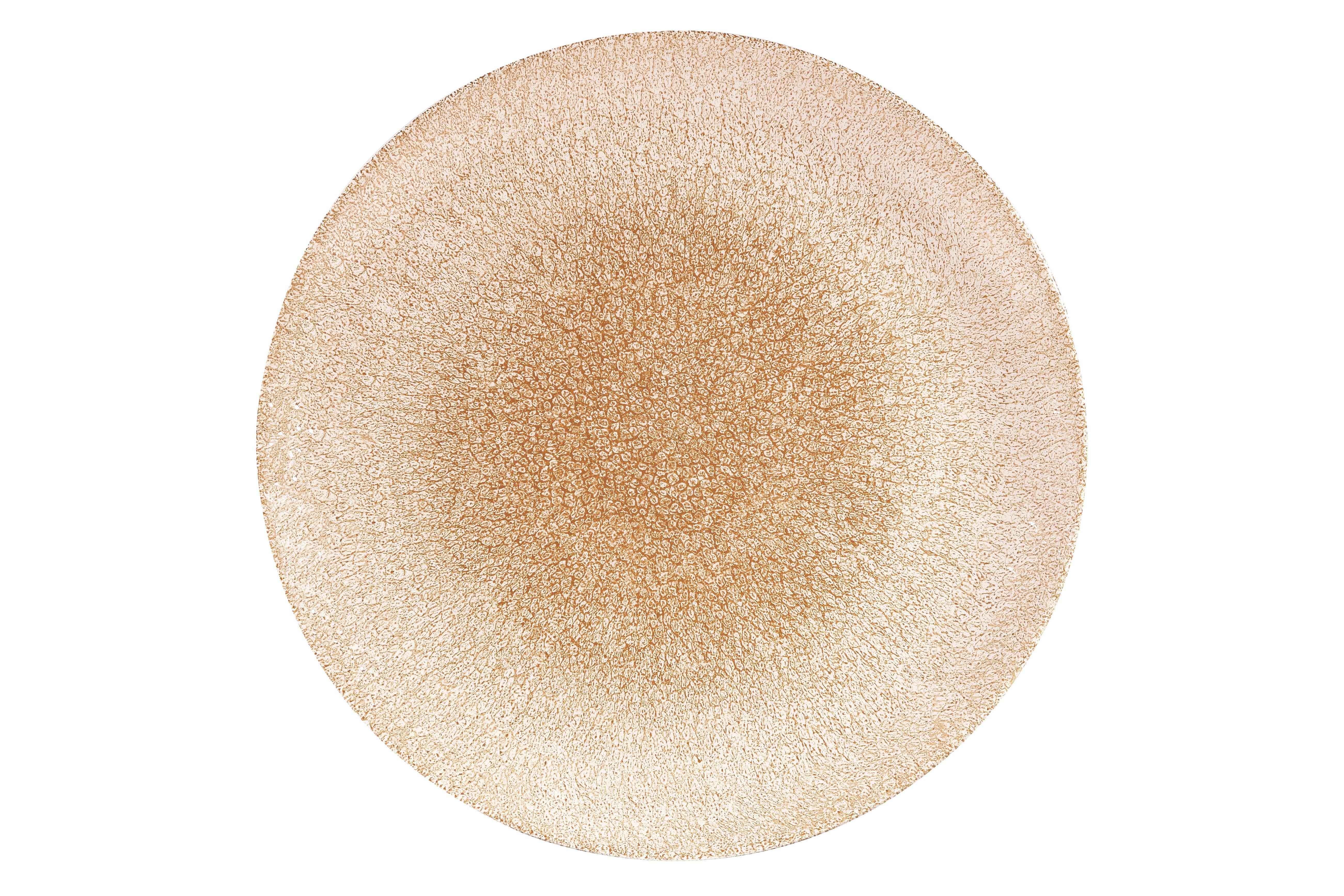 Churchill Garnet Orange Studio Prints Raku Coupe Plate 22cm