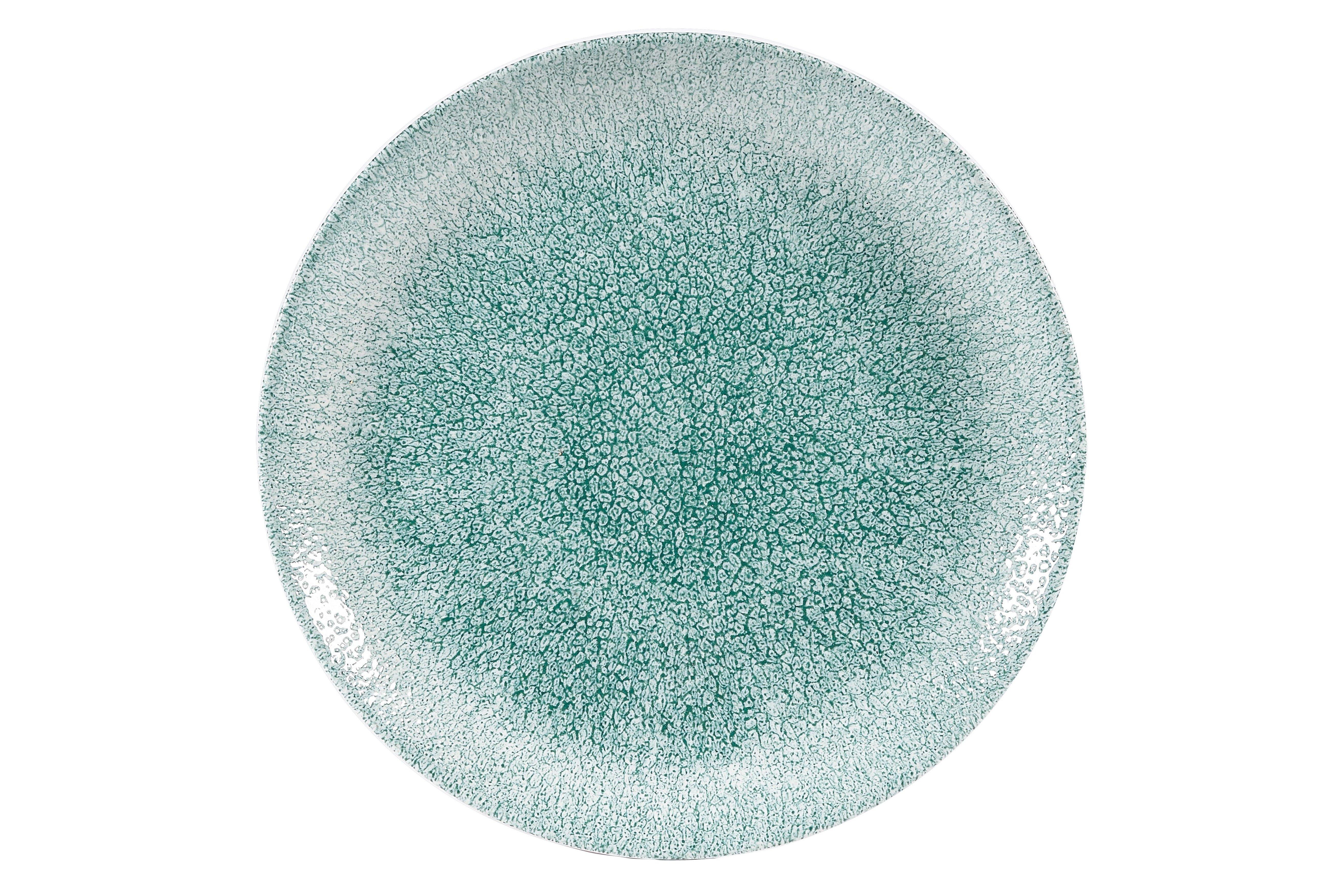 Churchill Jade Green Studio Prints Raku Coupe Plate 16.5cm