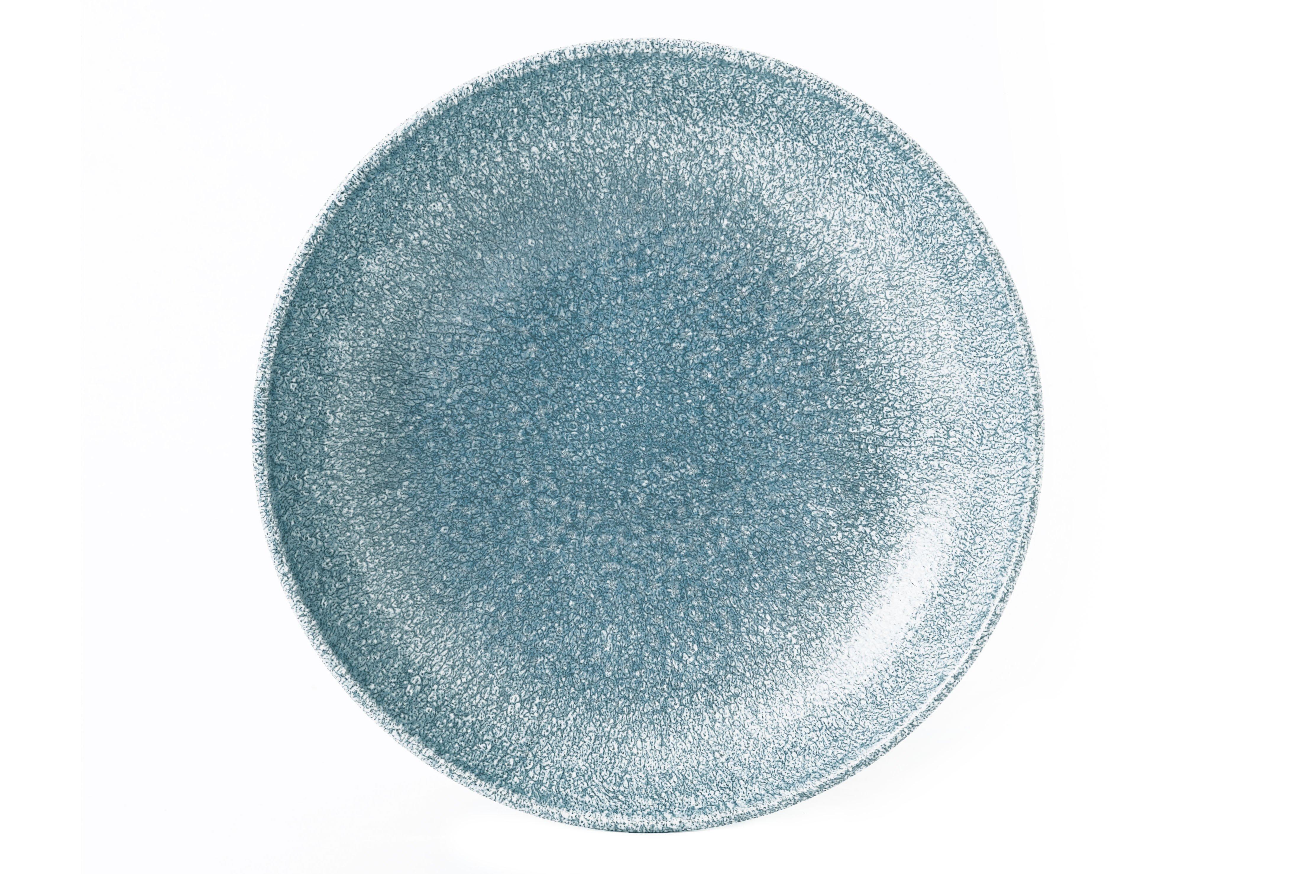 Churchill Studio Prints Raku Coupe Bowl Topaz Blue 18.4cm