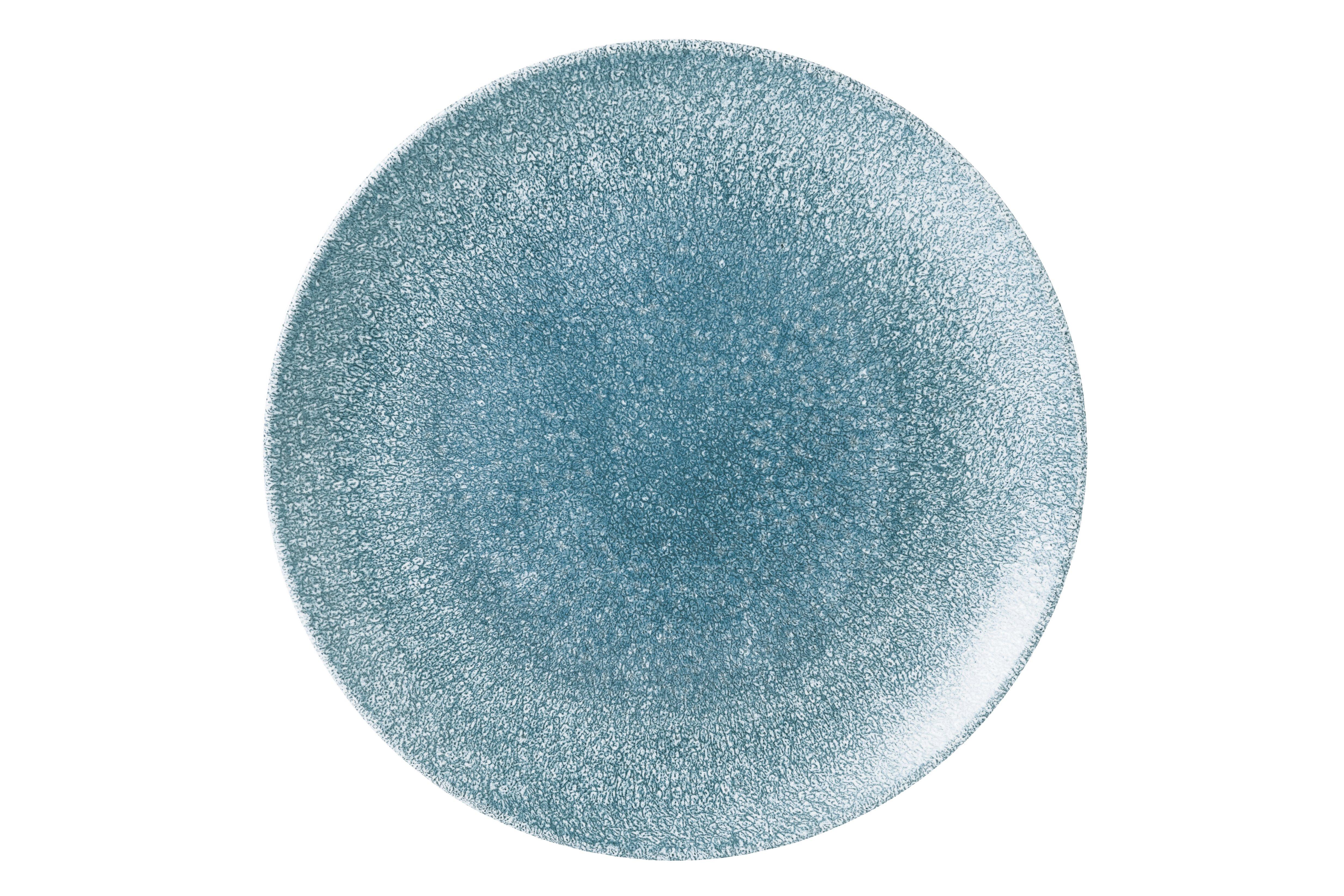 Churchill Studio Prints Raku Coupe Plate Topaz Blue 16.5cm