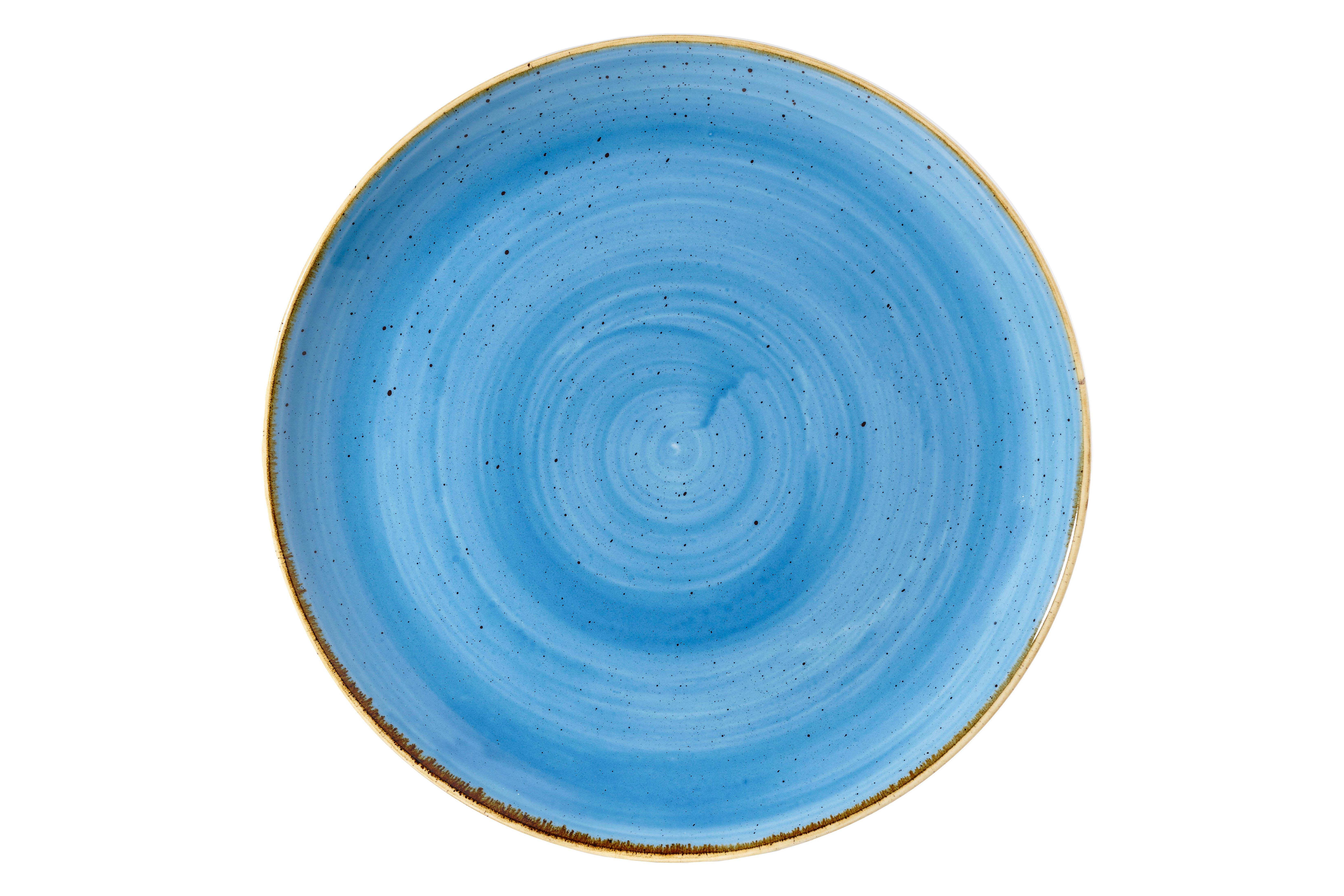 Churchill Cornflower Blue Stonecast Coupe Plate 28.8cm