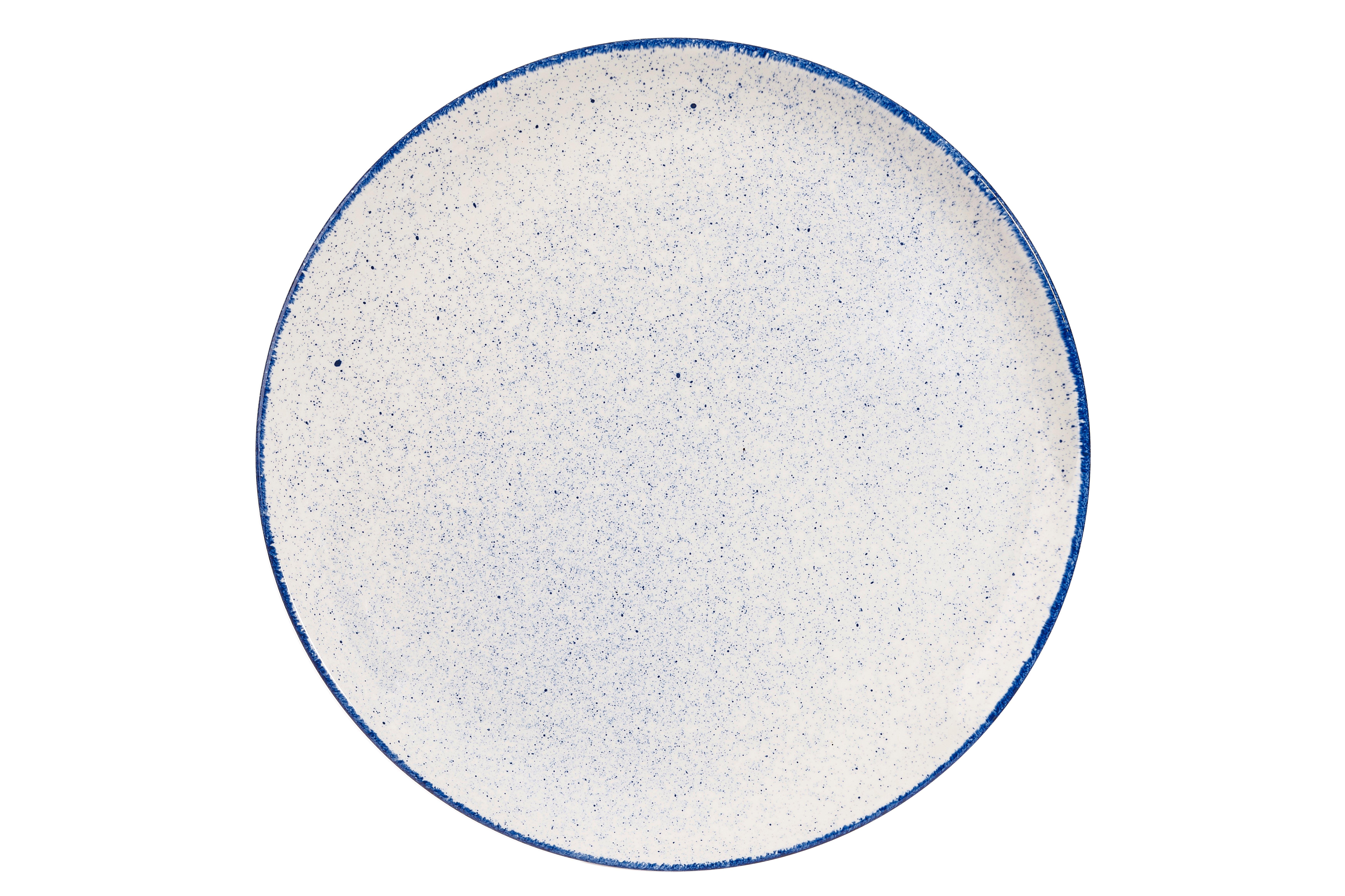 Churchill Indigo Blue Stonecast Hints Coupe Plate 32.4cm