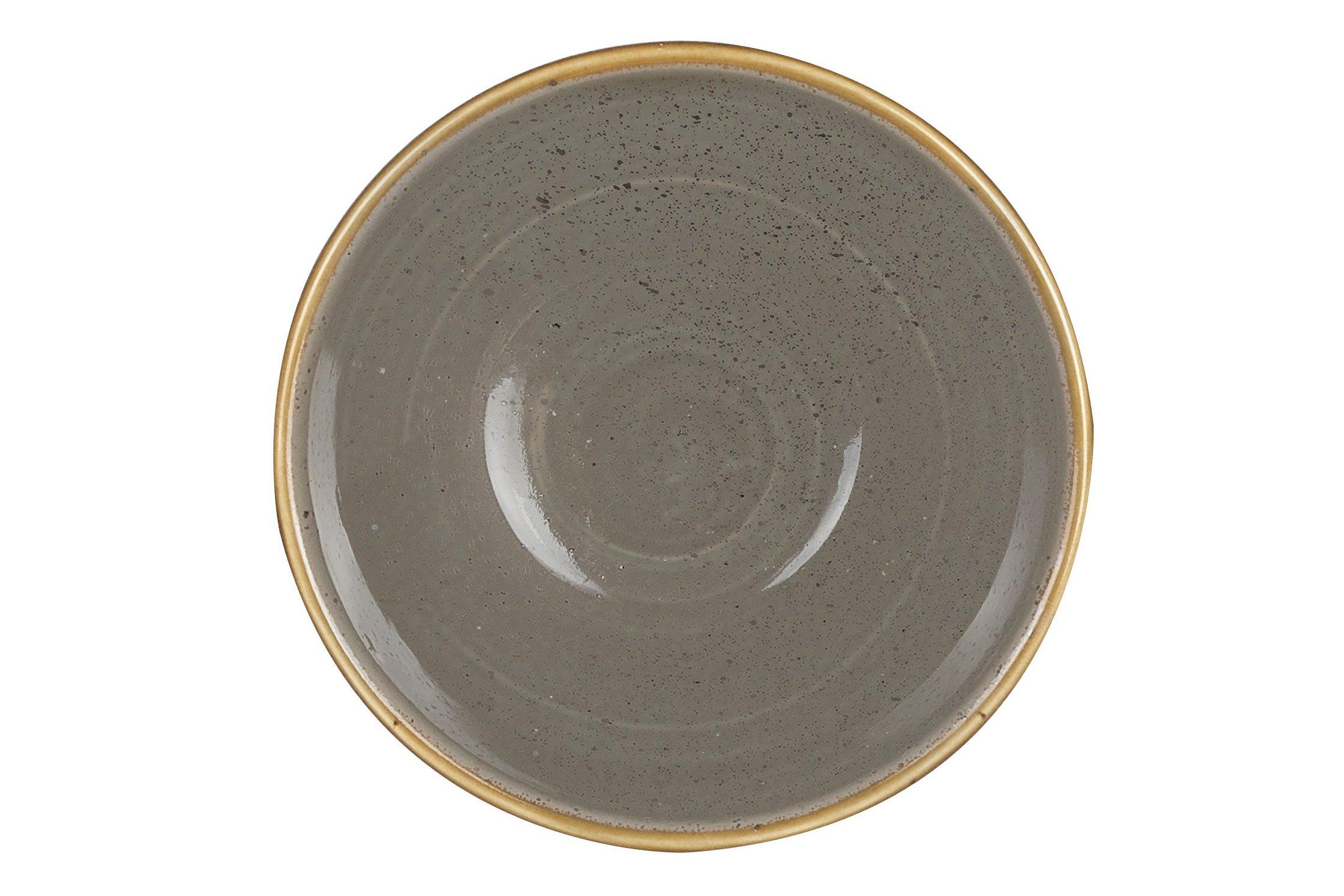 Churchill Peppercorn Grey Stonecast Ripple Chip Mug 284ml