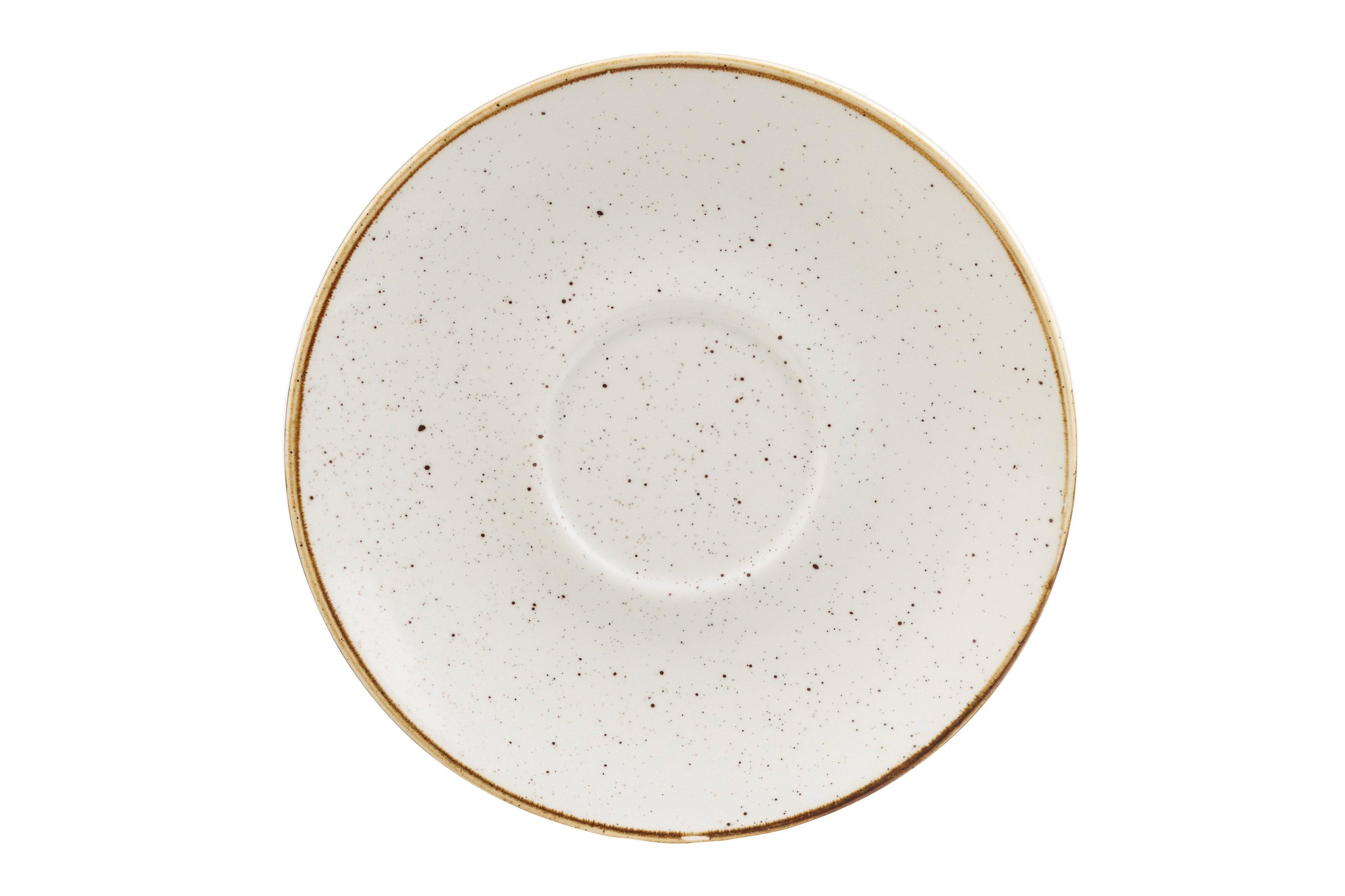 Churchill Stonecast Barley White 15.6cm Cappuccino Saucer