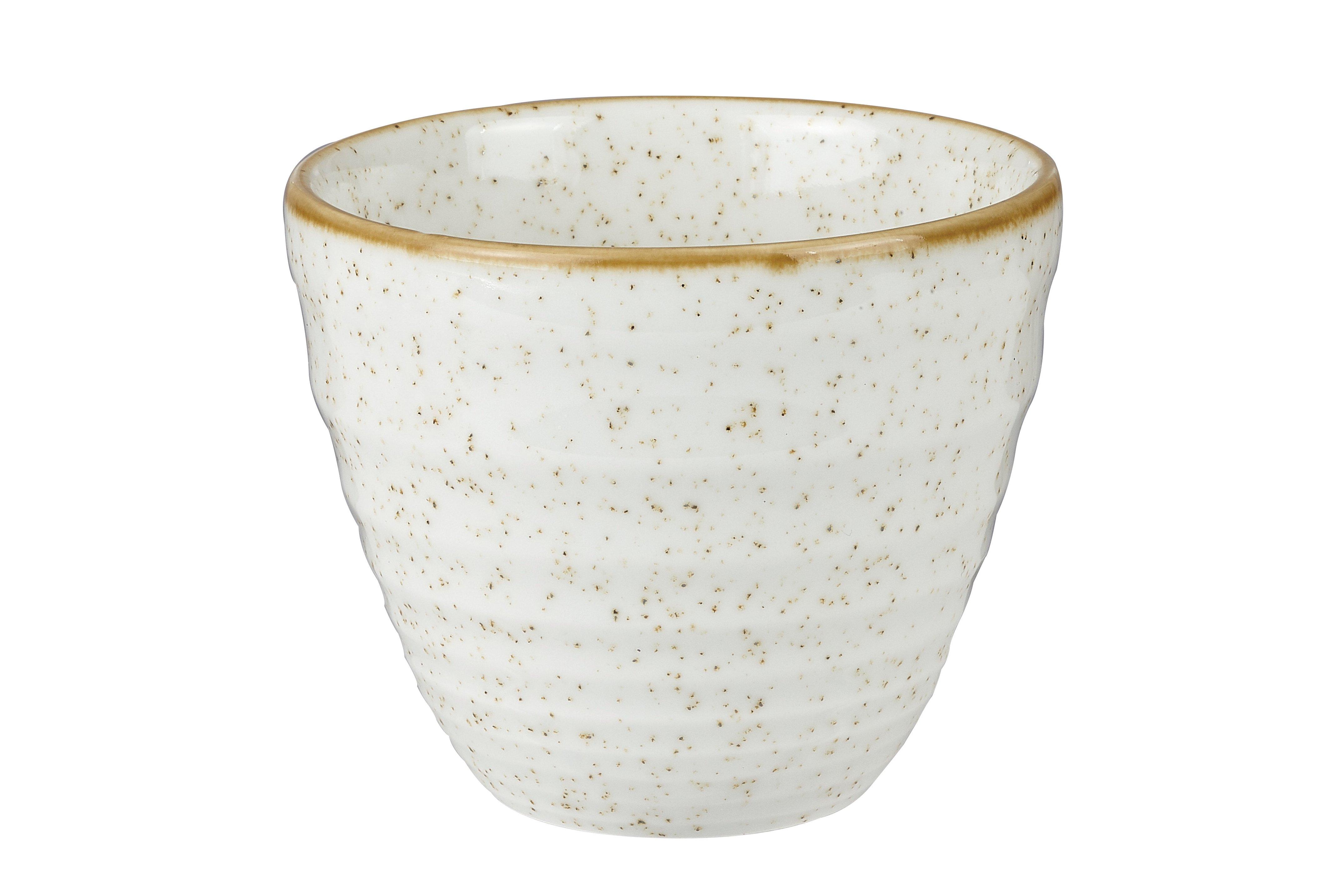 Churchill Barley White Stonecast Ripple Chip Mug 284ml