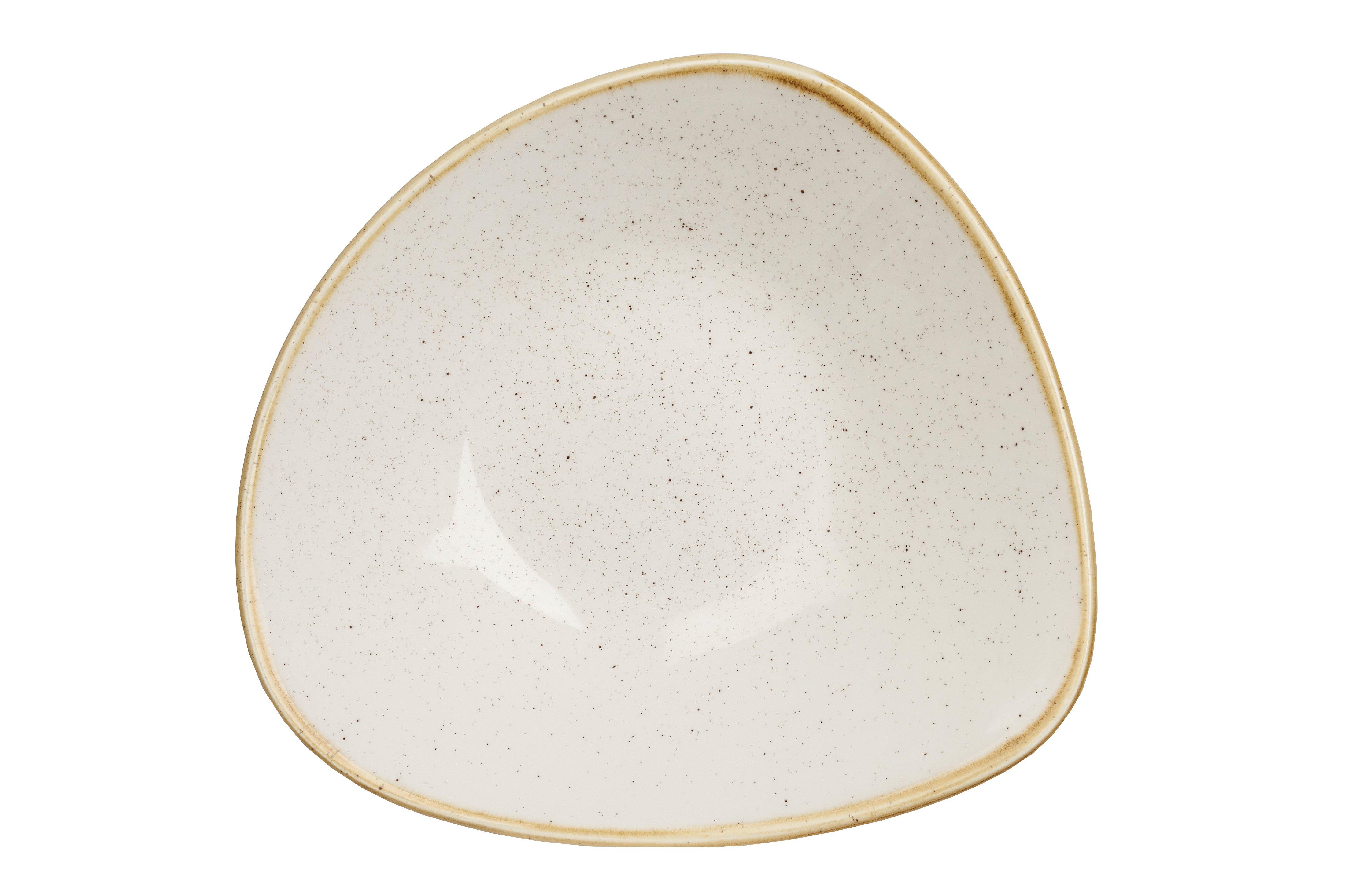 Churchill Barley White Stonecast 15.3cm Triangle Bowl