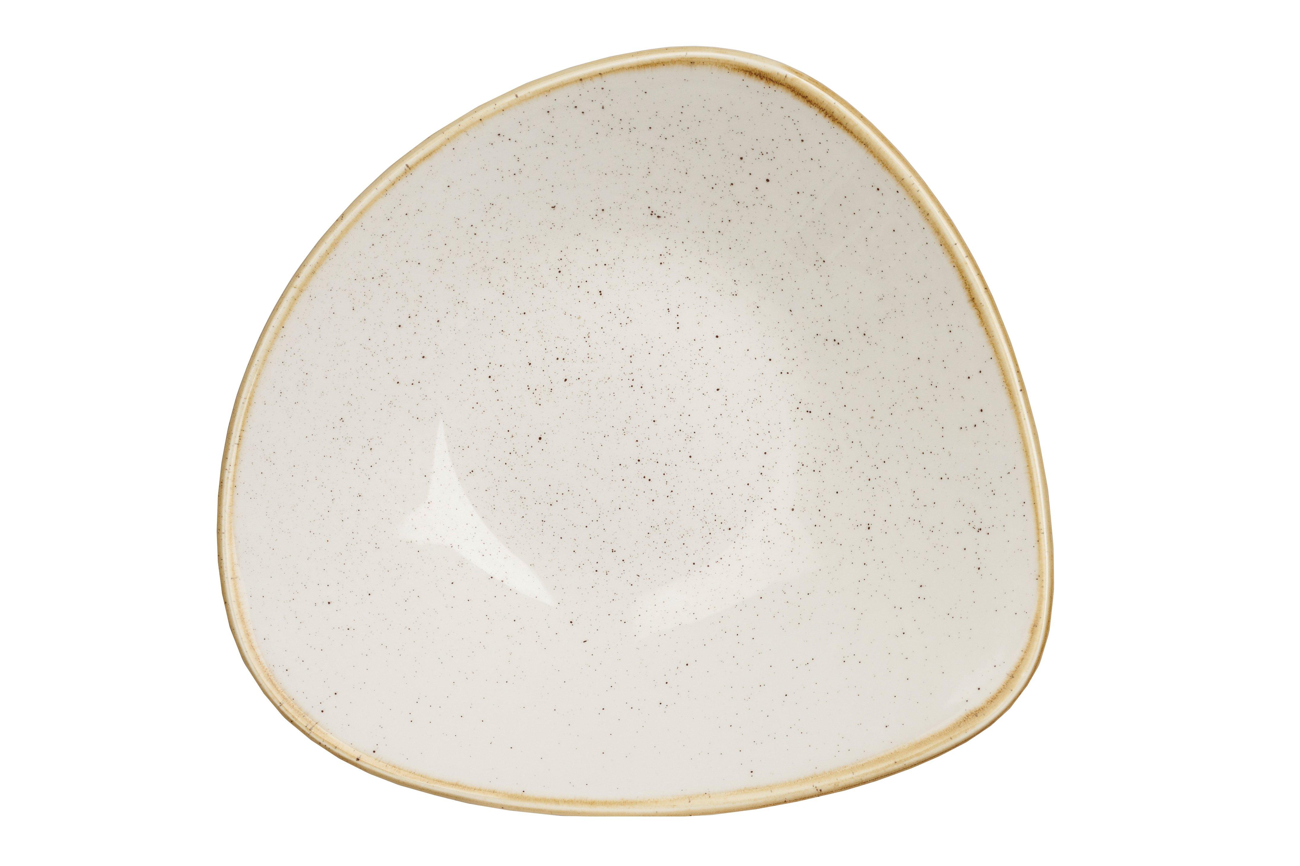 Churchill Stonecast Barley White 18.5cm Triangle Bowl
