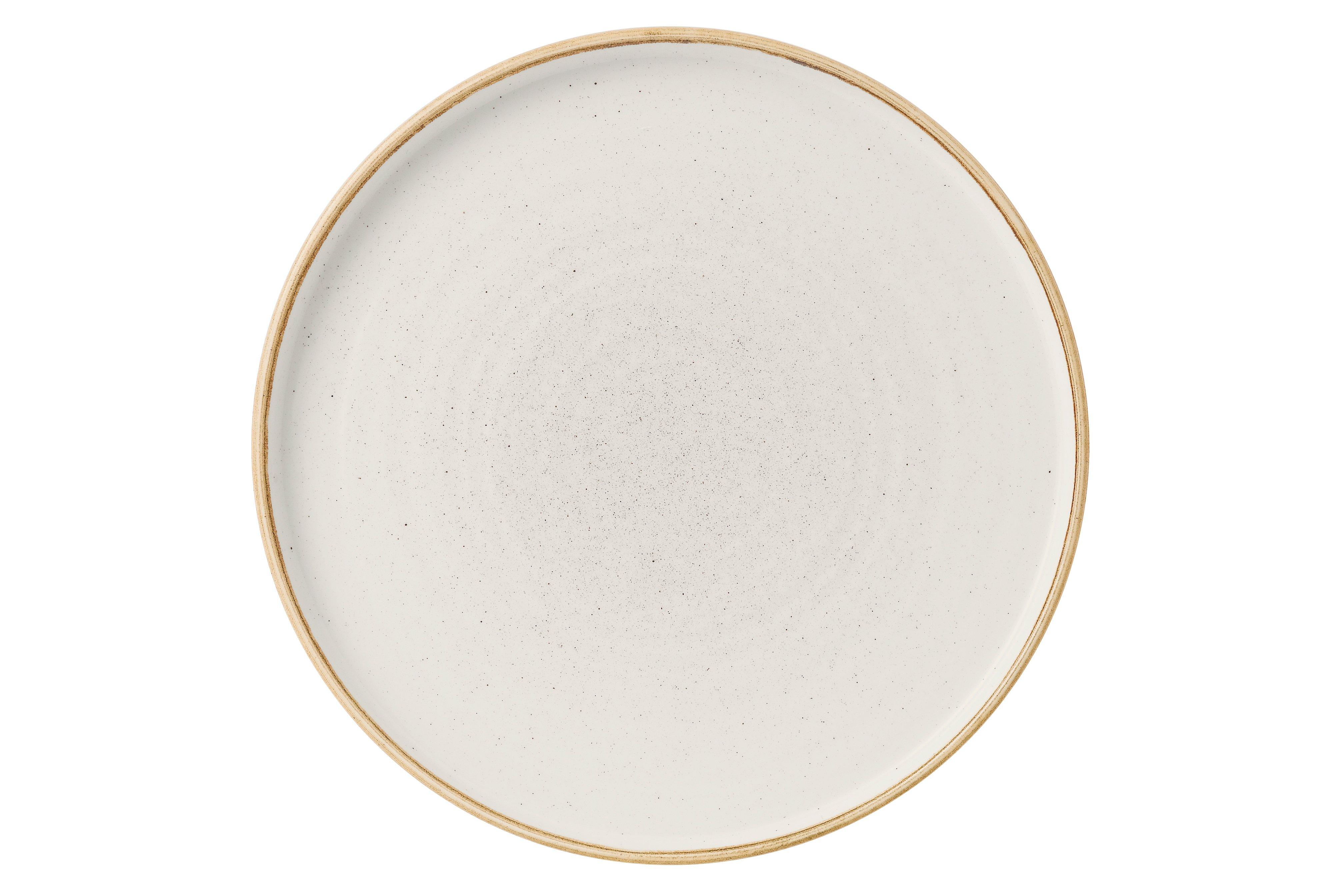 Churchill Barley White Stonecast Walled Chefs Plate 21x2cm