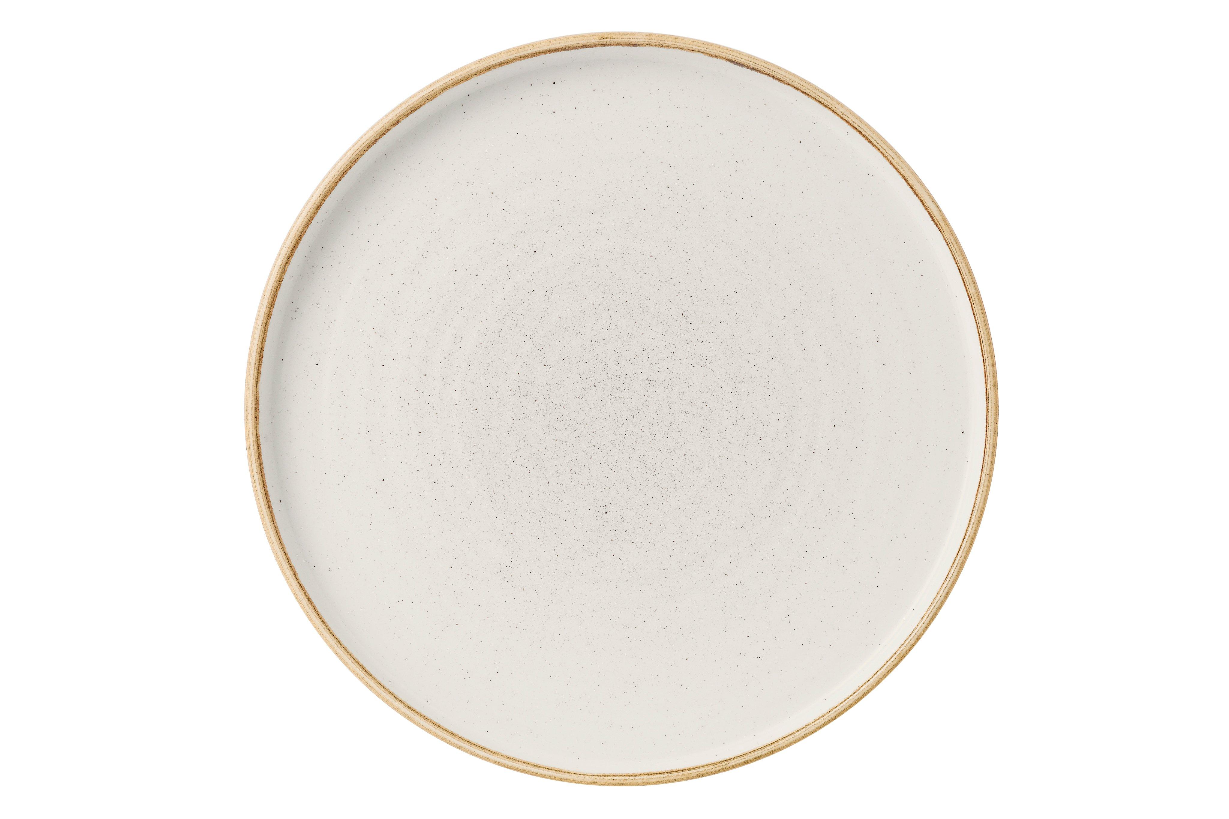 Churchill Barley White Stonecast Walled Chefs Plate 26x2cm