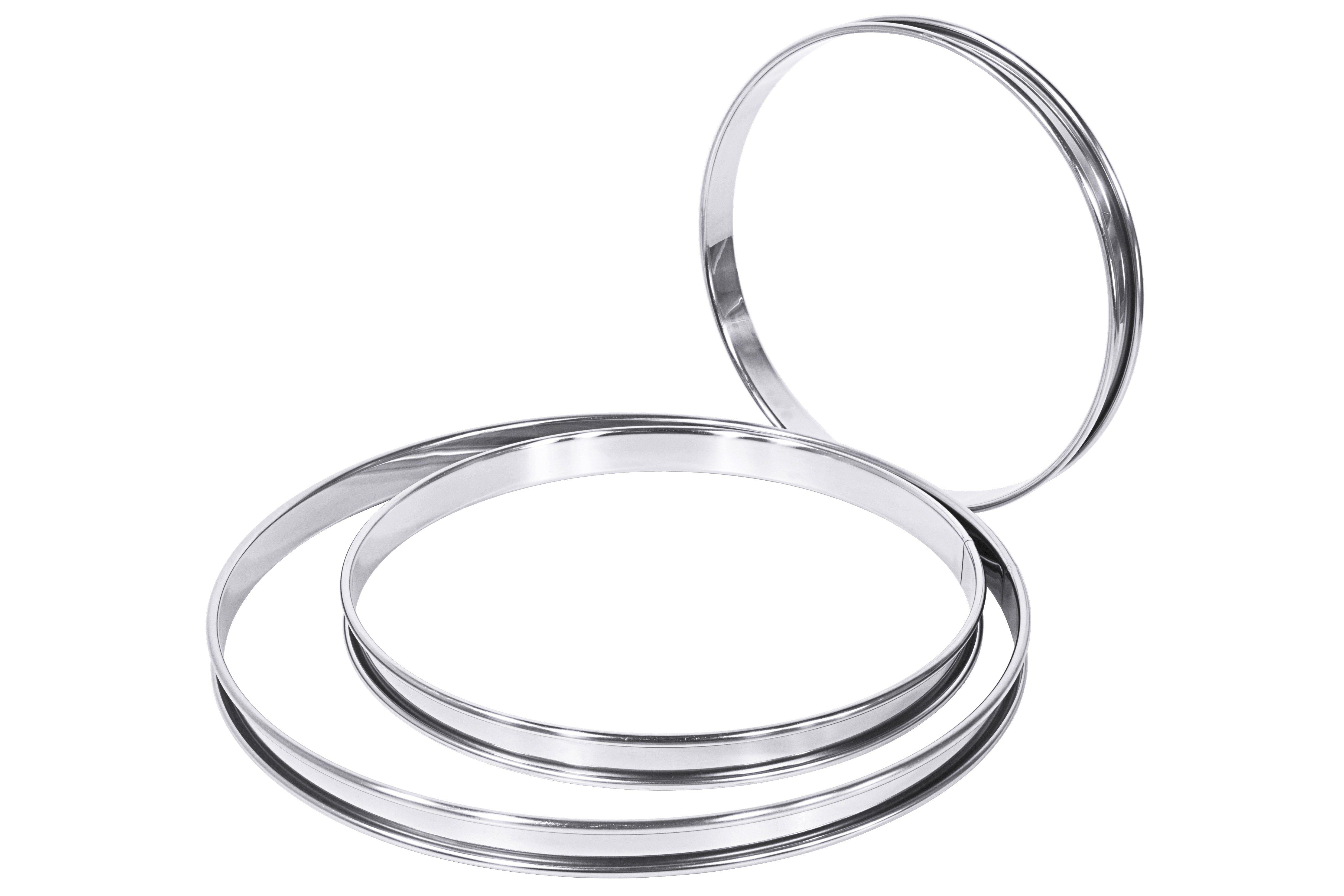 Stainless Steel Plain Flan Ring 28x2cm