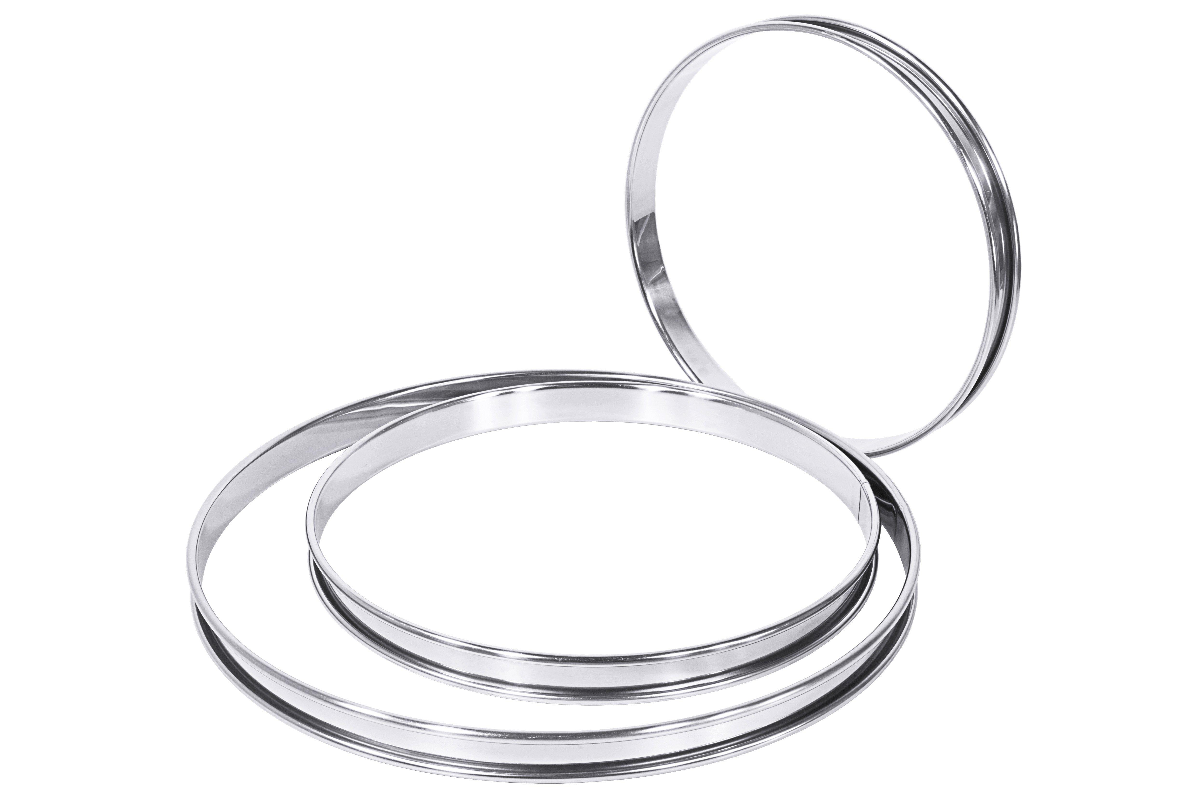 Stainless Steel Plain Flan Ring 32x2cm