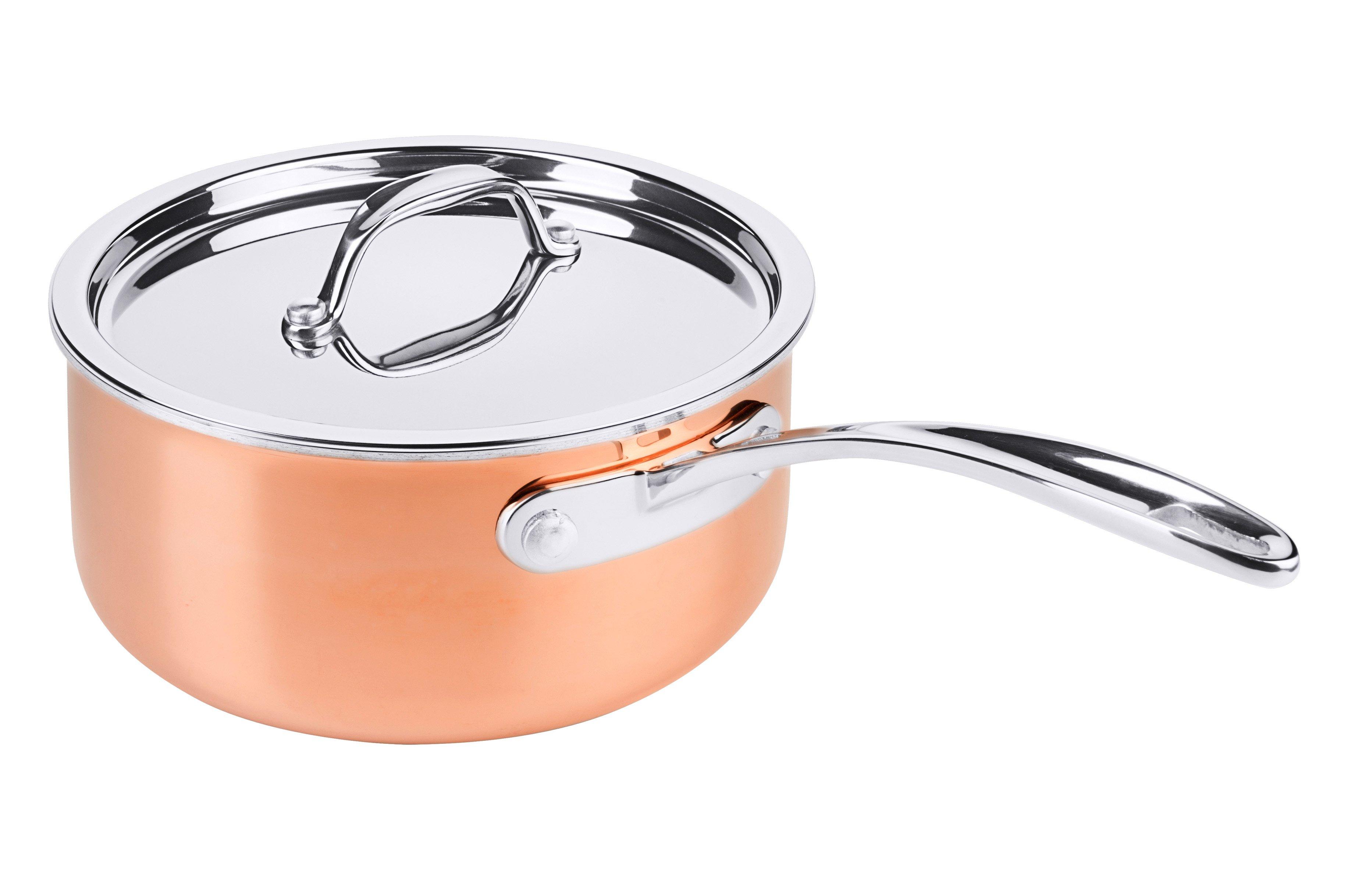 Copper Saut� Pan With Lid