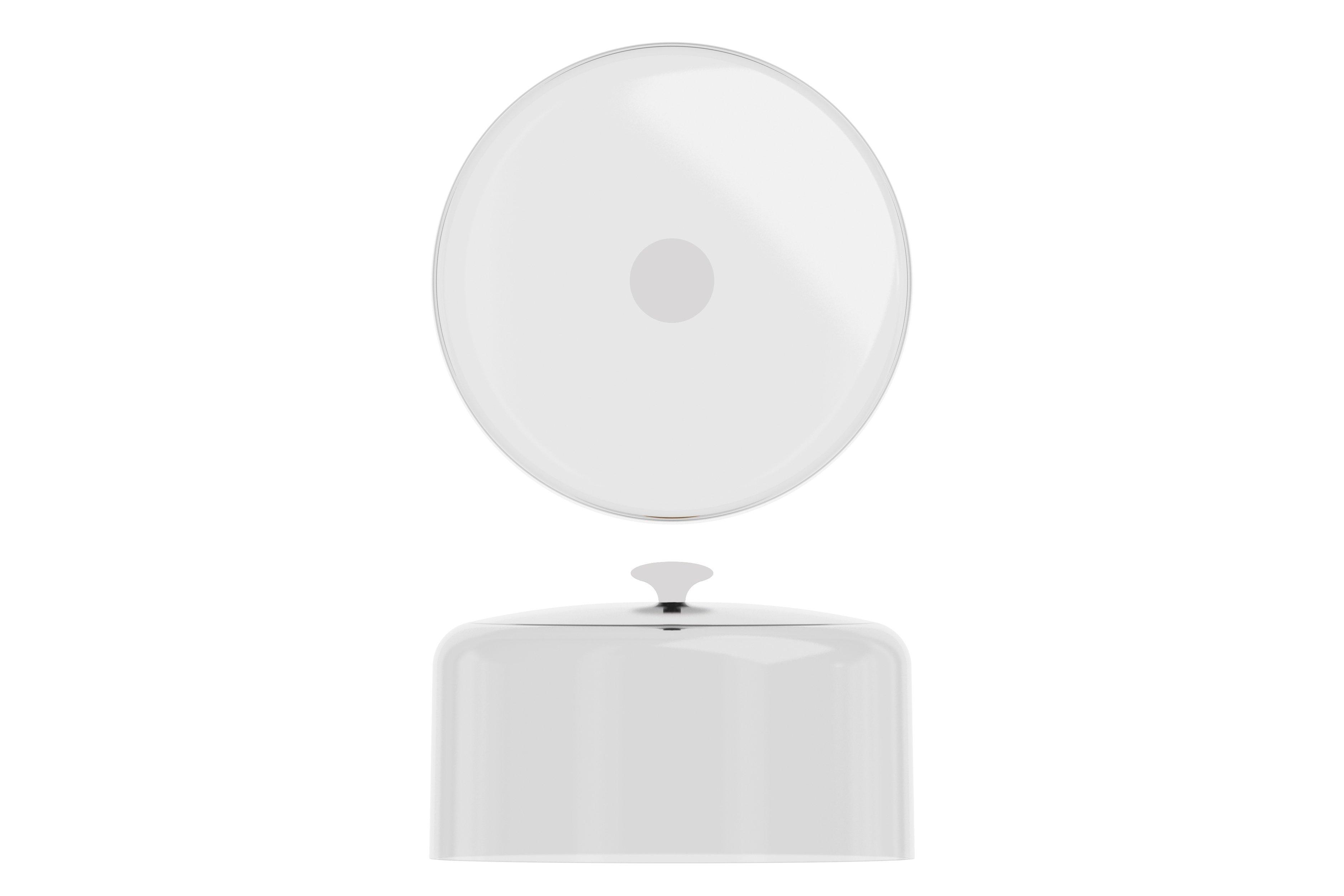 Clear With White Agra PC Cake Dome Lid 26.5cm