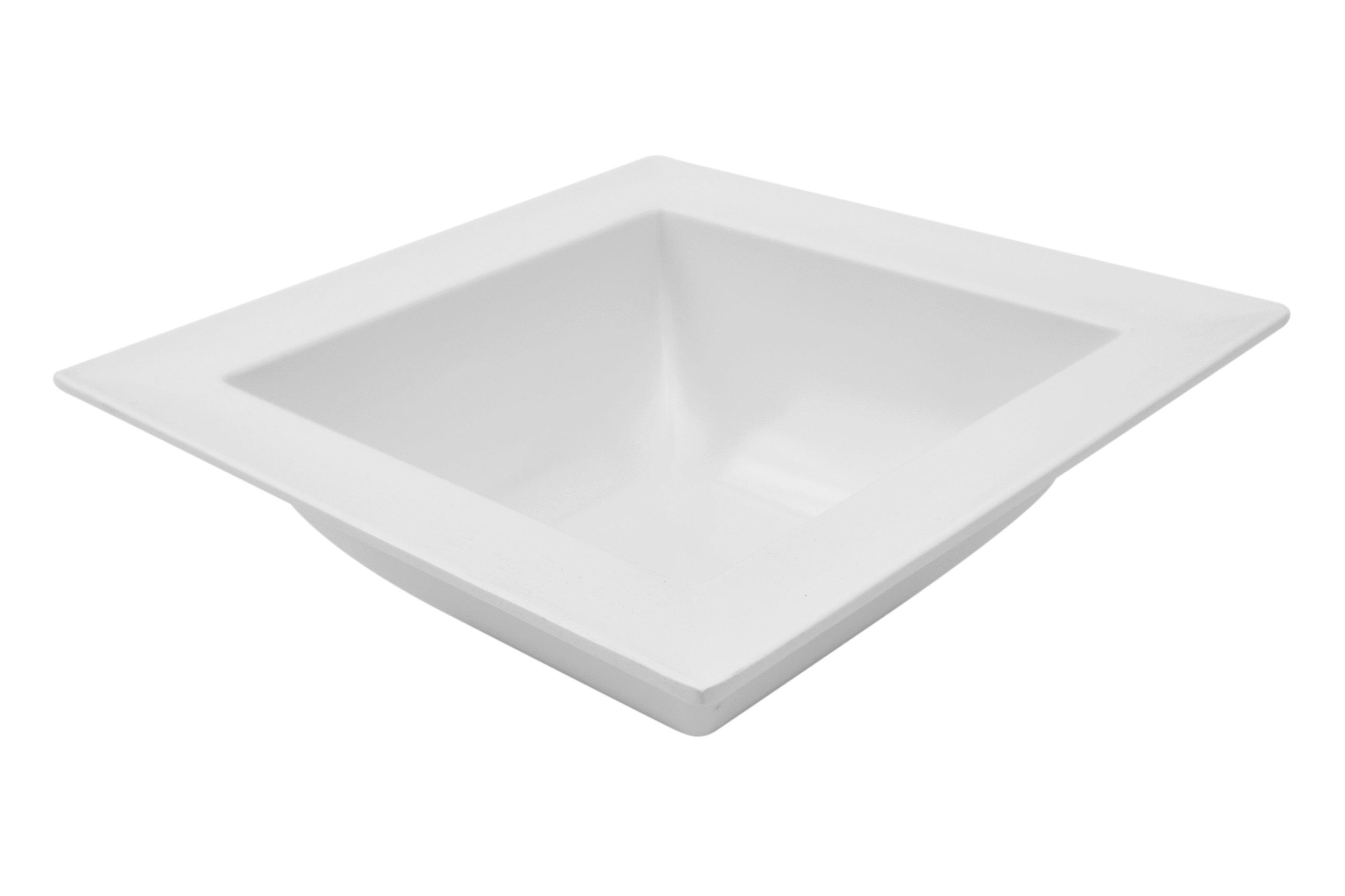 Dalebrook White Dover Square Bowl 2Ltr