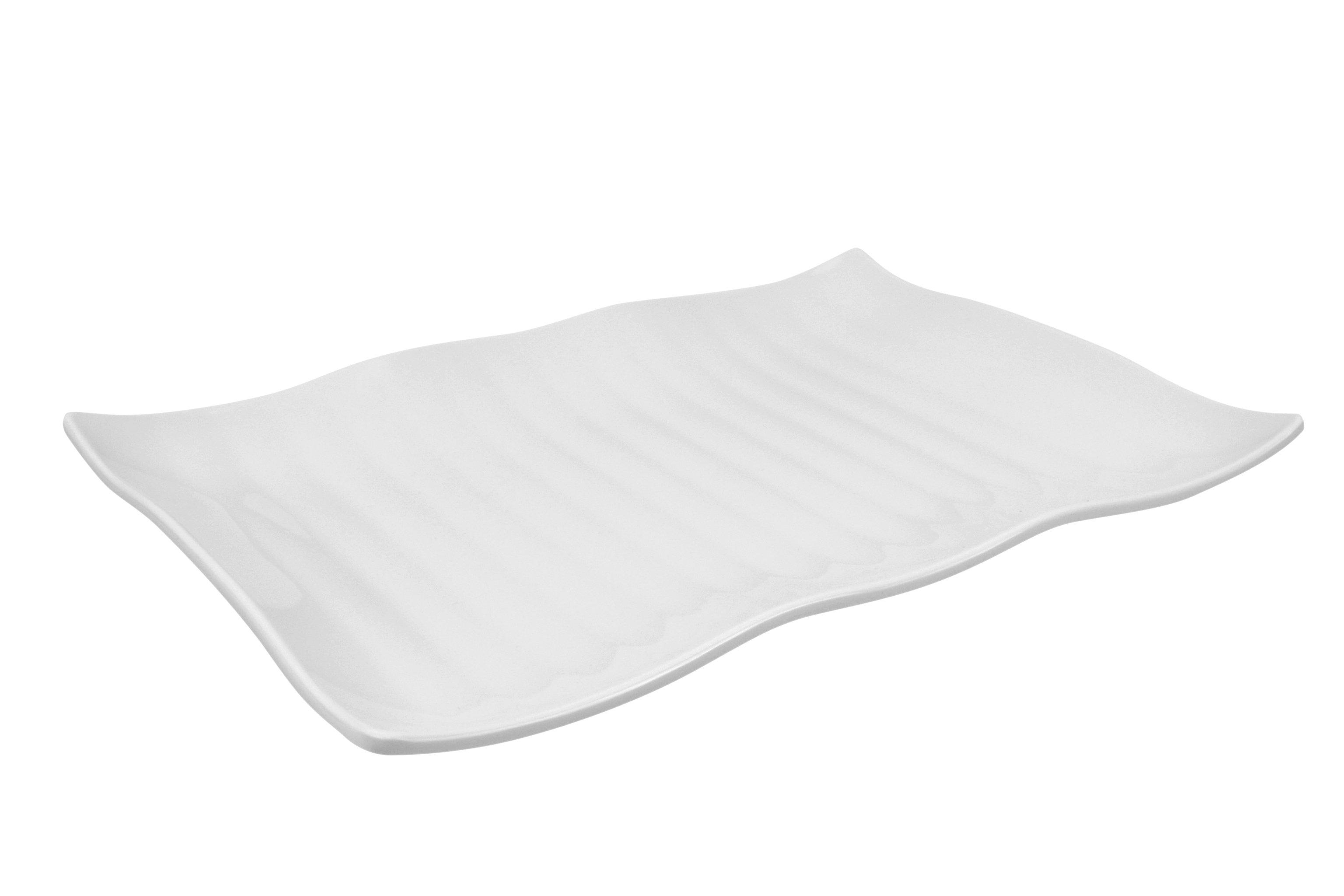 Dalebrook White Wavy Melamine Platter