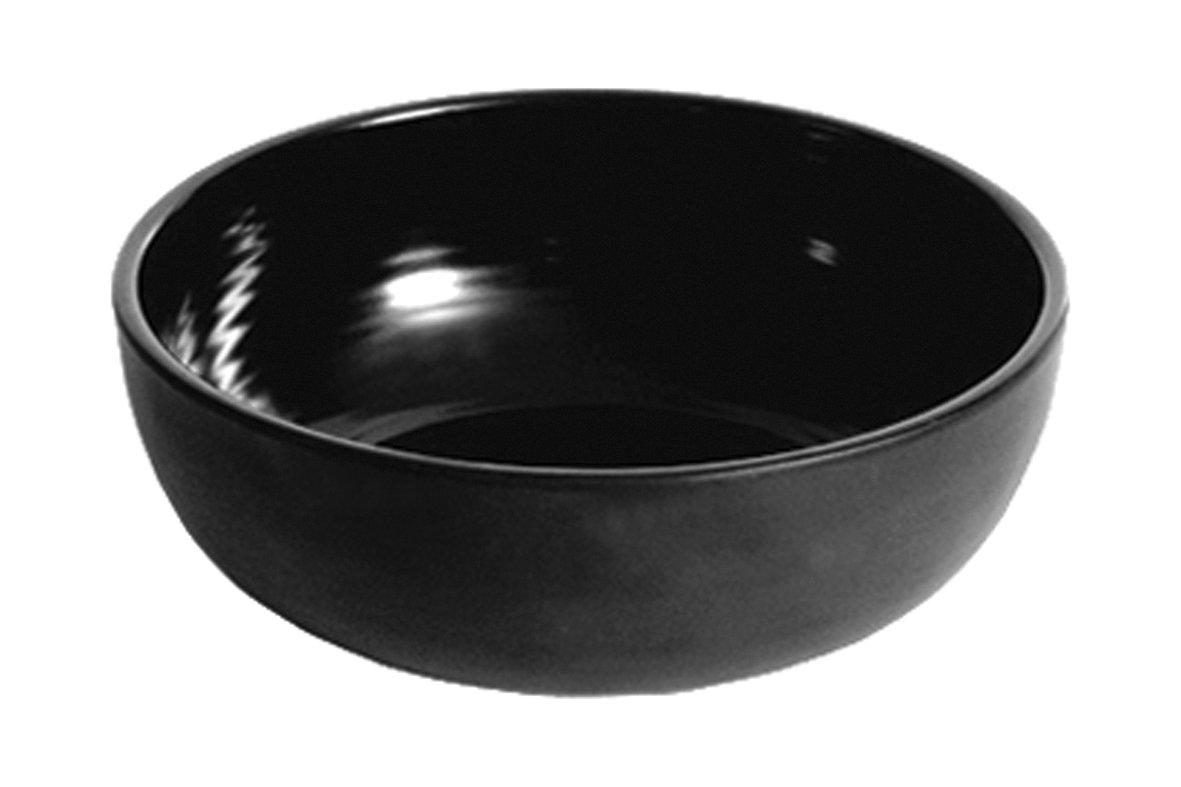 Dalebrook Black Melamine Matt Finished Ribbed Bowl