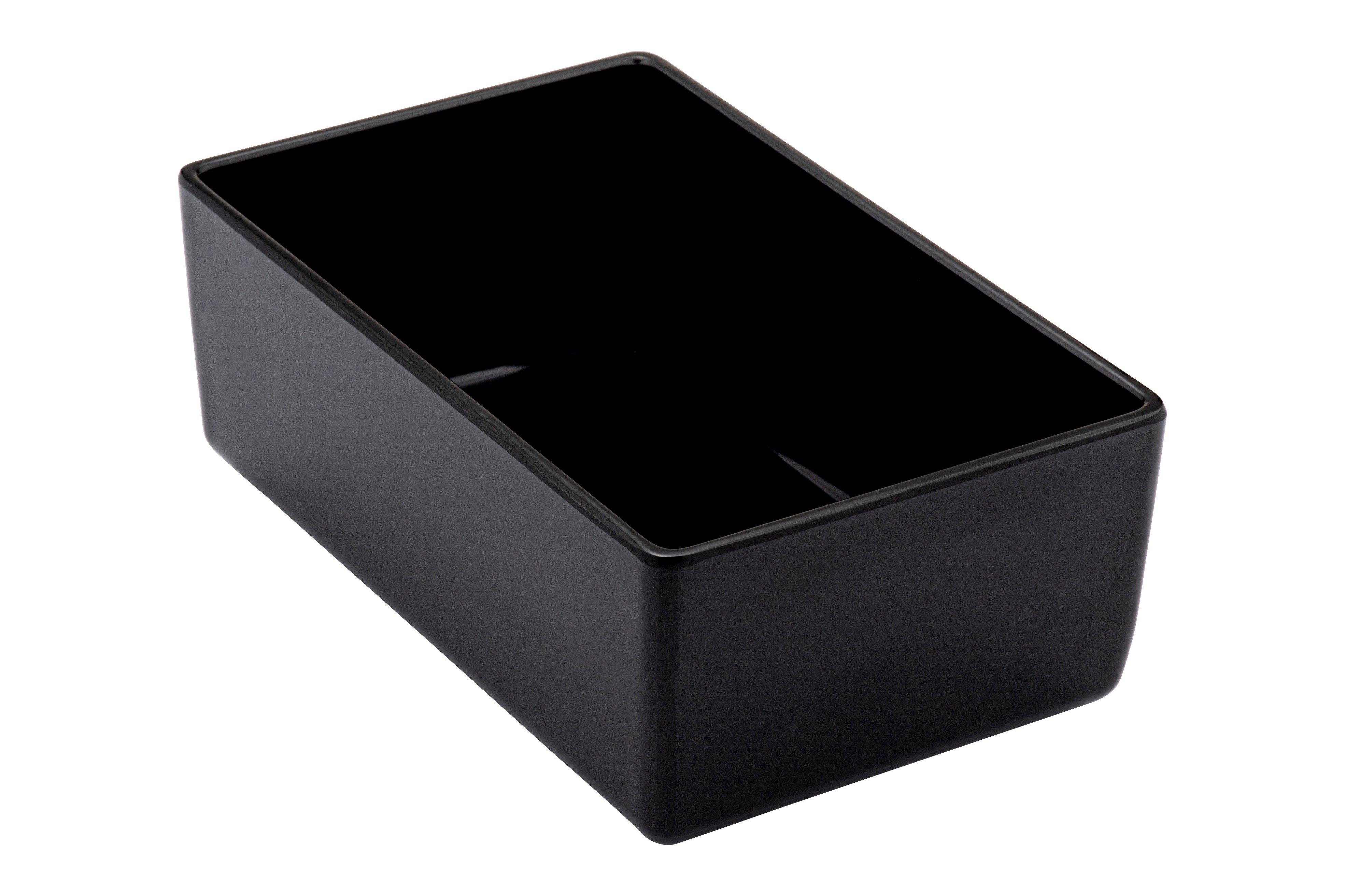 Black Melamine Chunky Crock