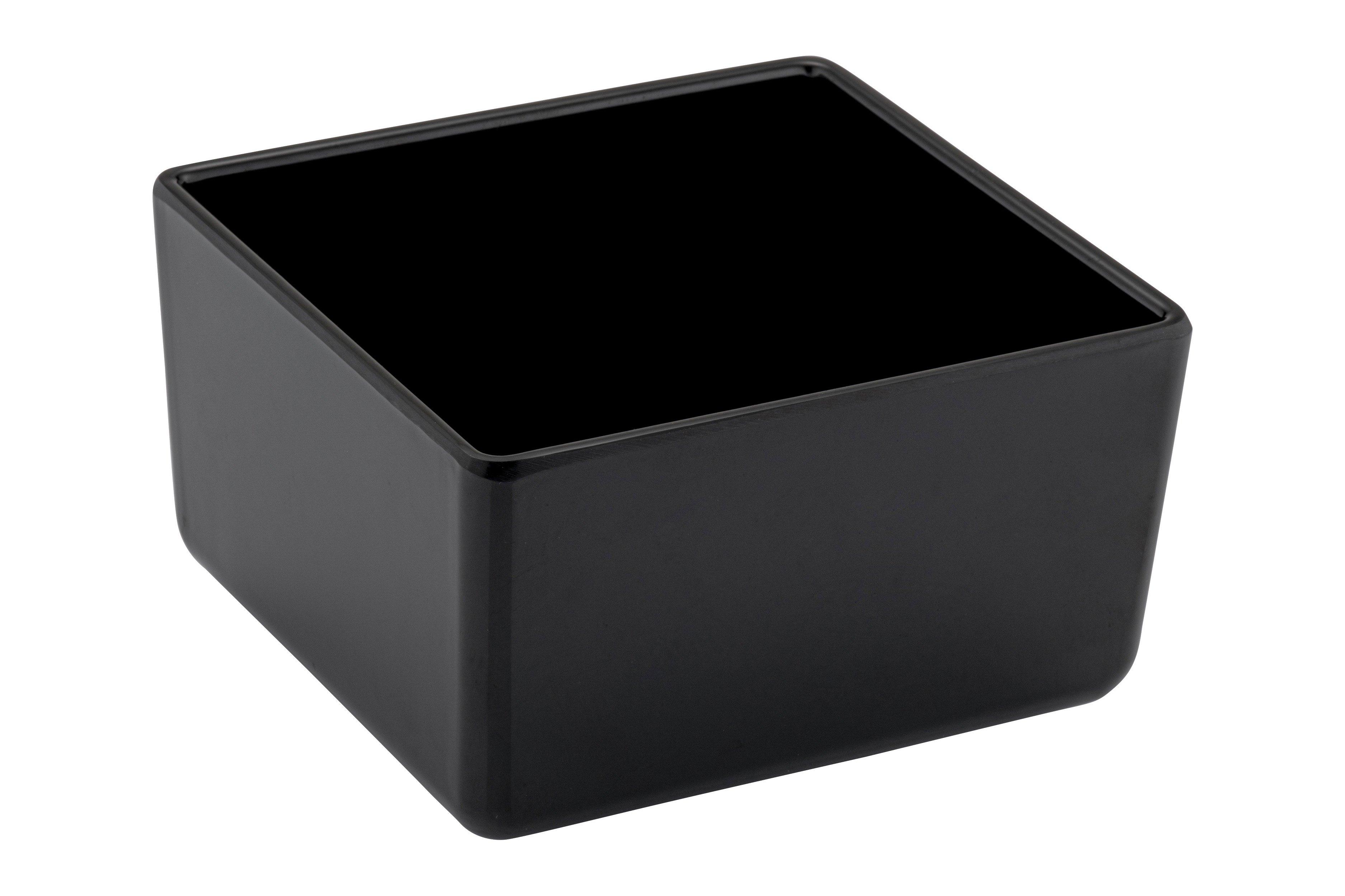 Black Melamine Chunky Crock 2ltr