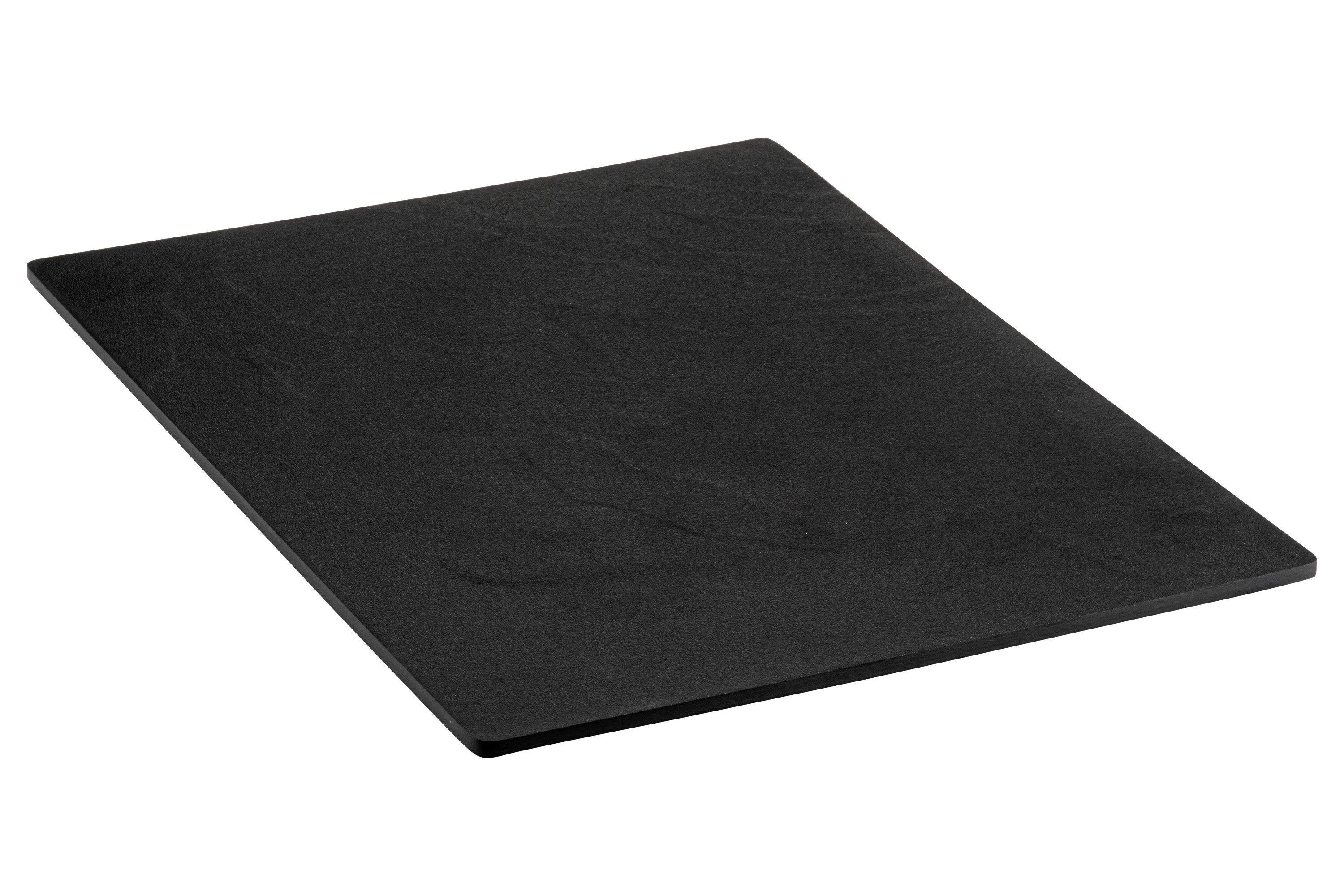 Black Slate Effect Melamine 1/2 Platter