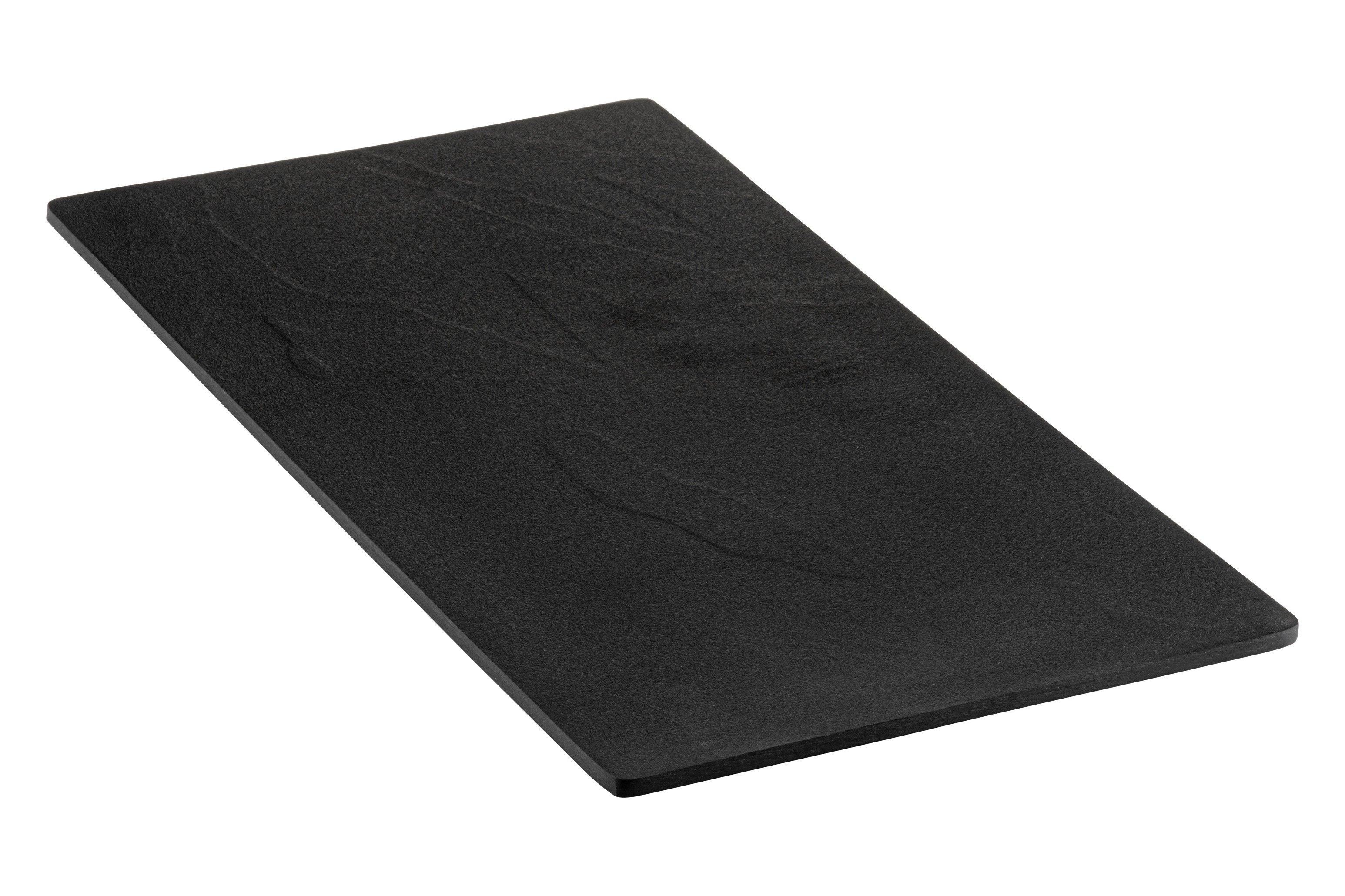 Black Slate Effect Melamine 1/3 Platter
