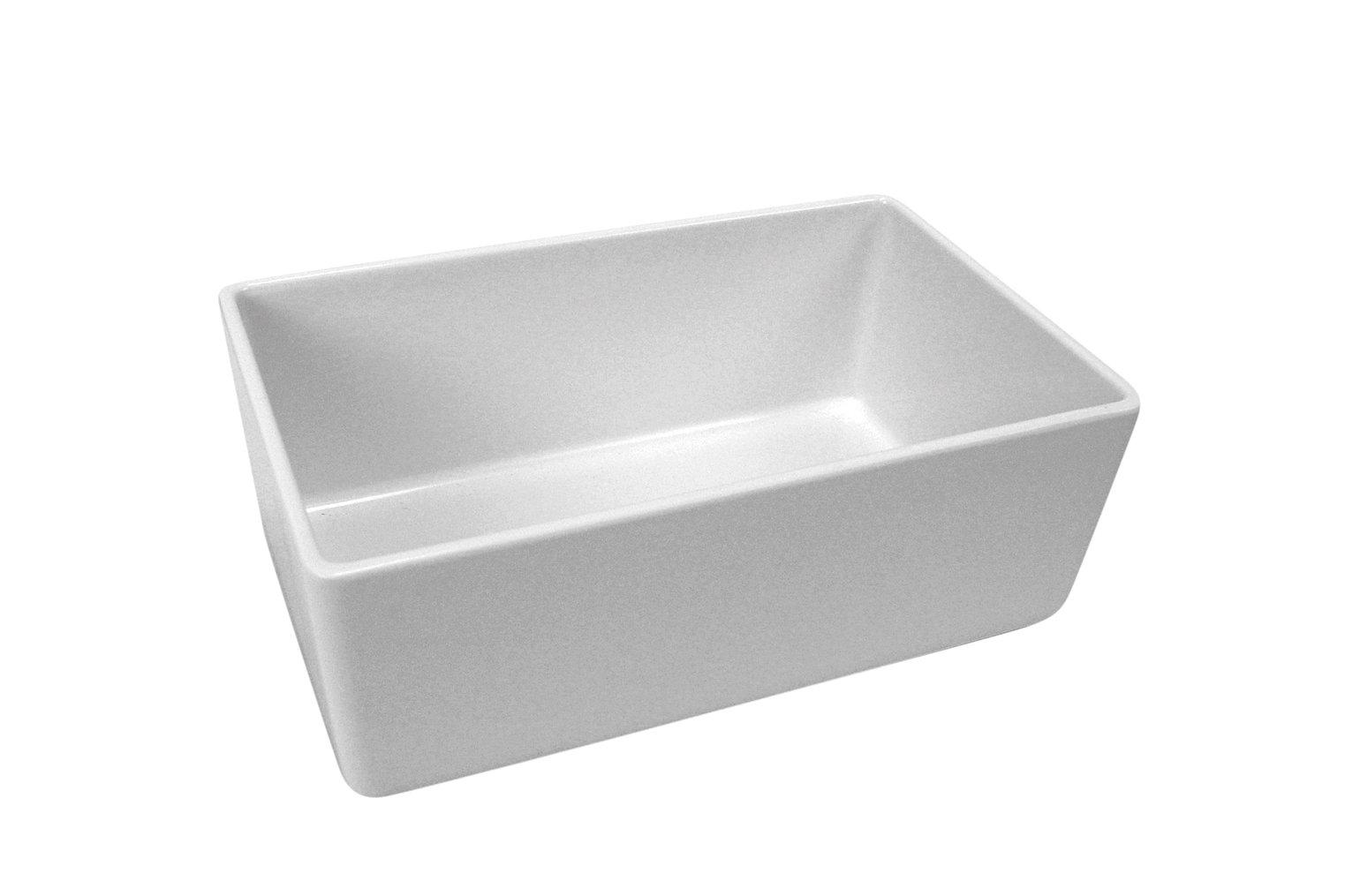 Polar White Melamine Chunky Crock 3.2ltr