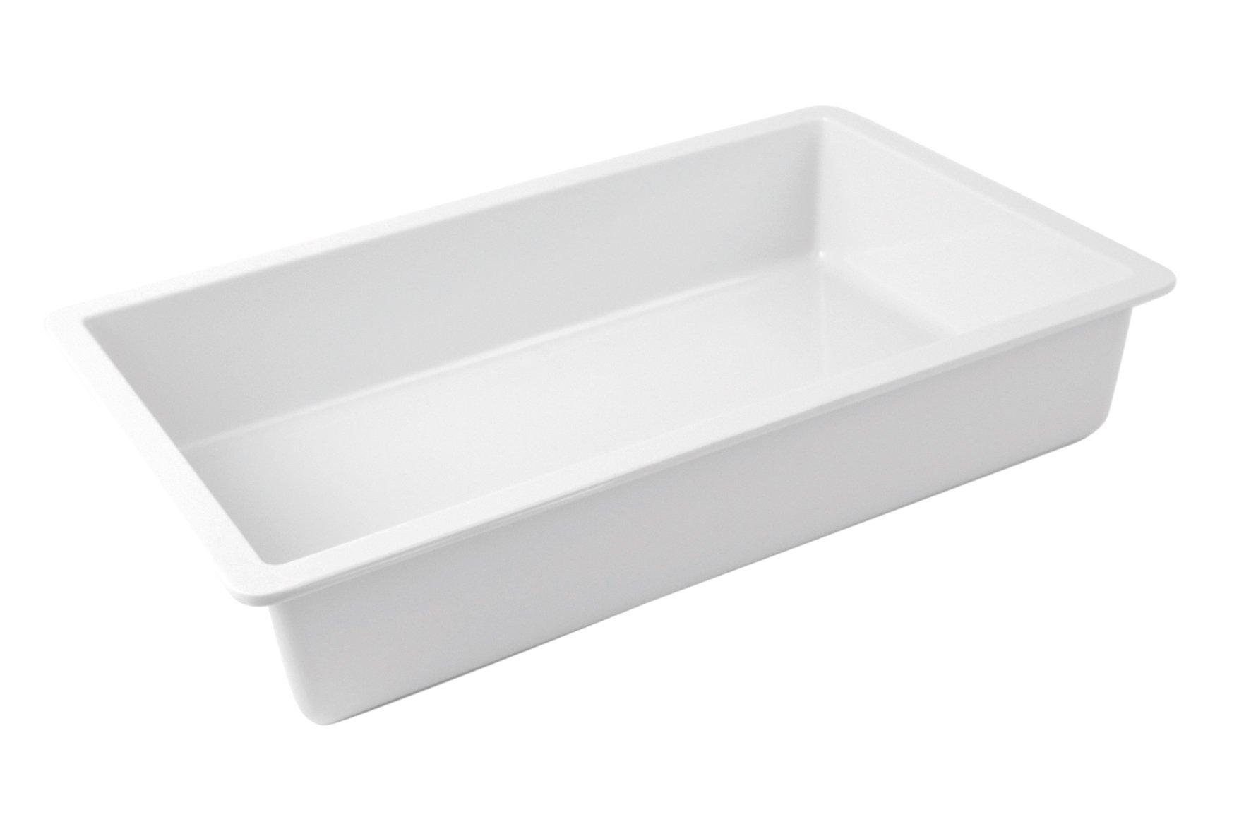 Polar White Melamine Chunky Crock Insert 1.5ltr
