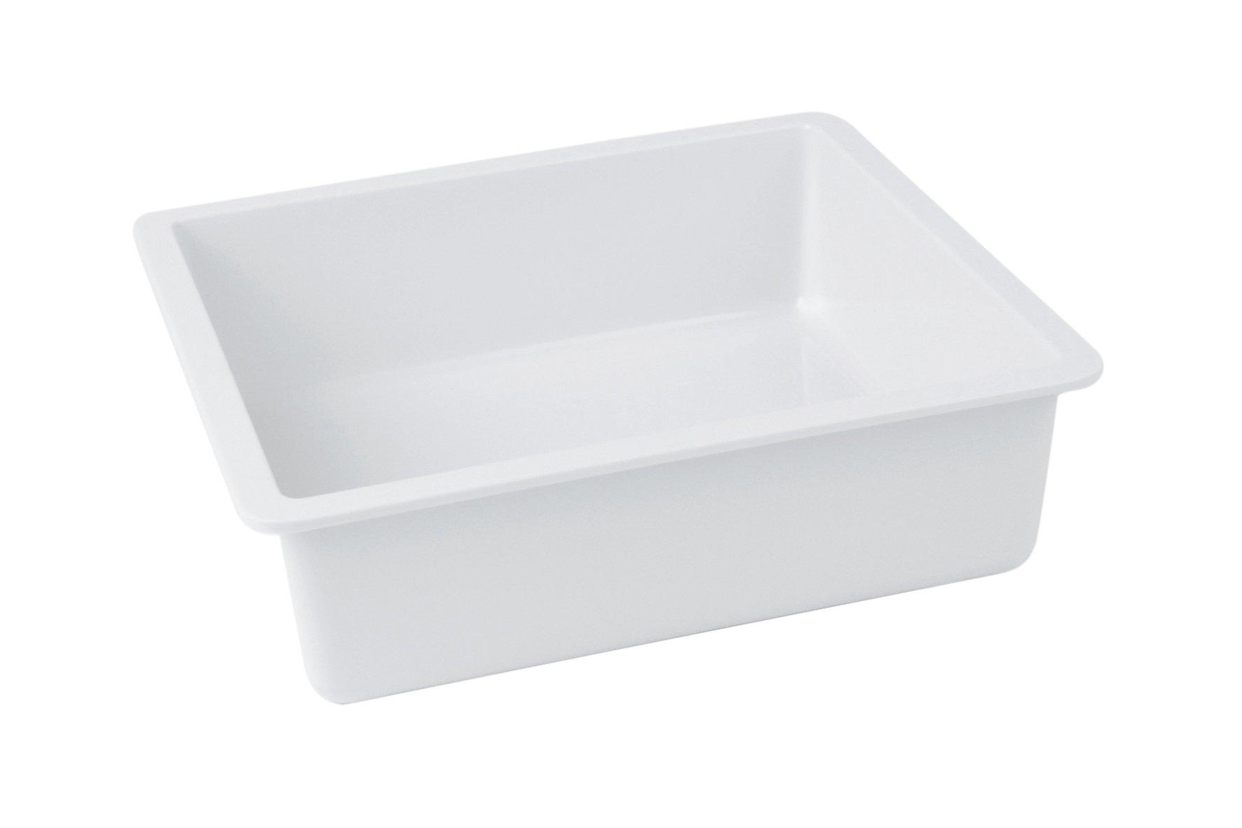 Polar White Melamine Chunky Crock Insert 1ltr