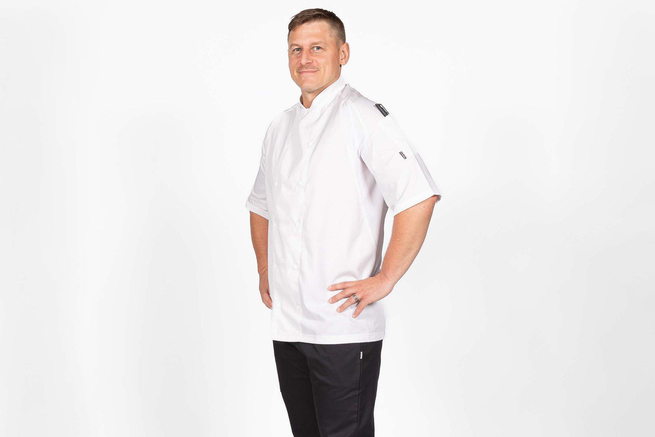 Le Chef White Cool & Lite Short Sleeve Jacket X Large
