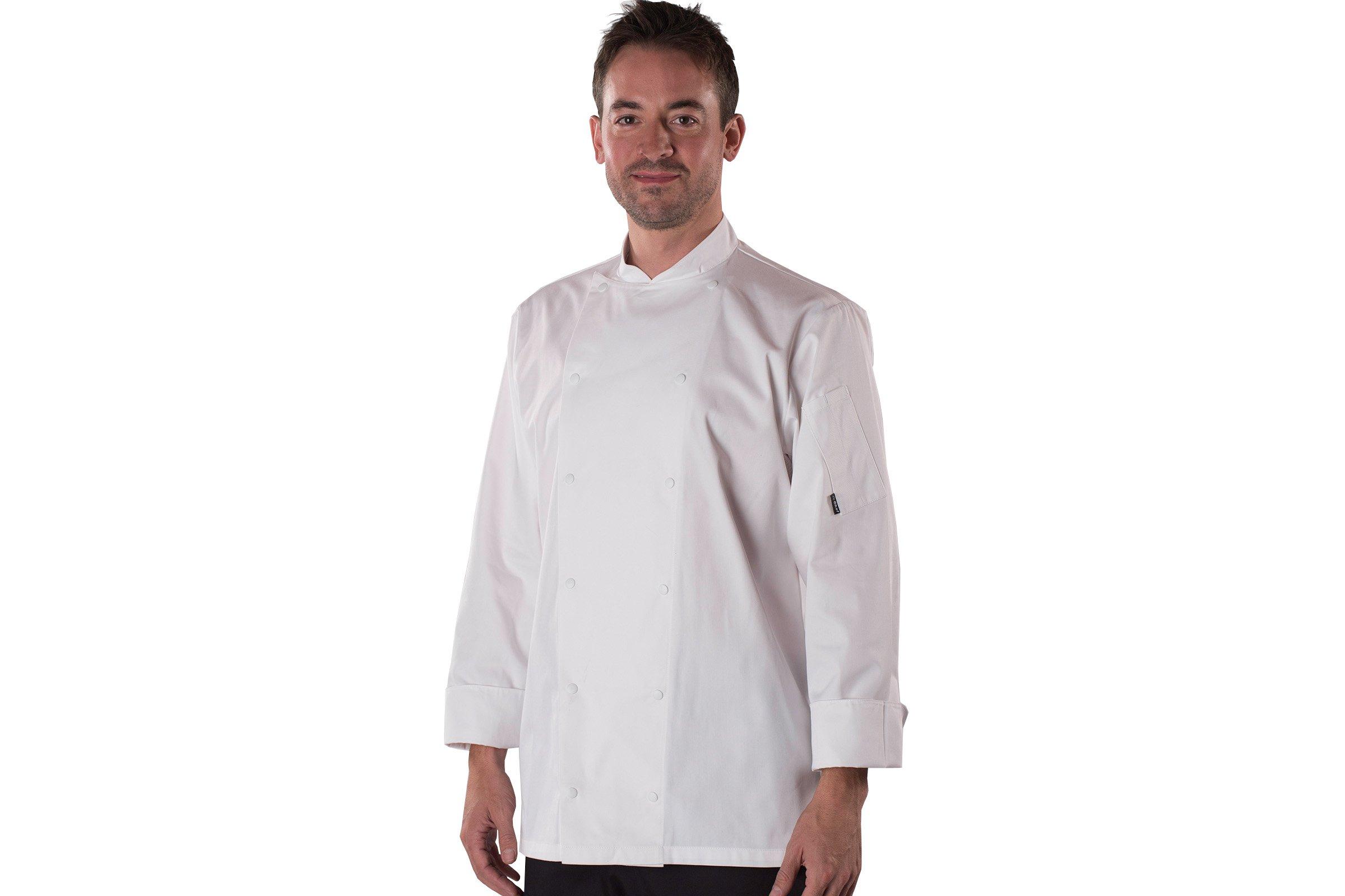 Le Chef White Executive Long Sleeve Jacket Large