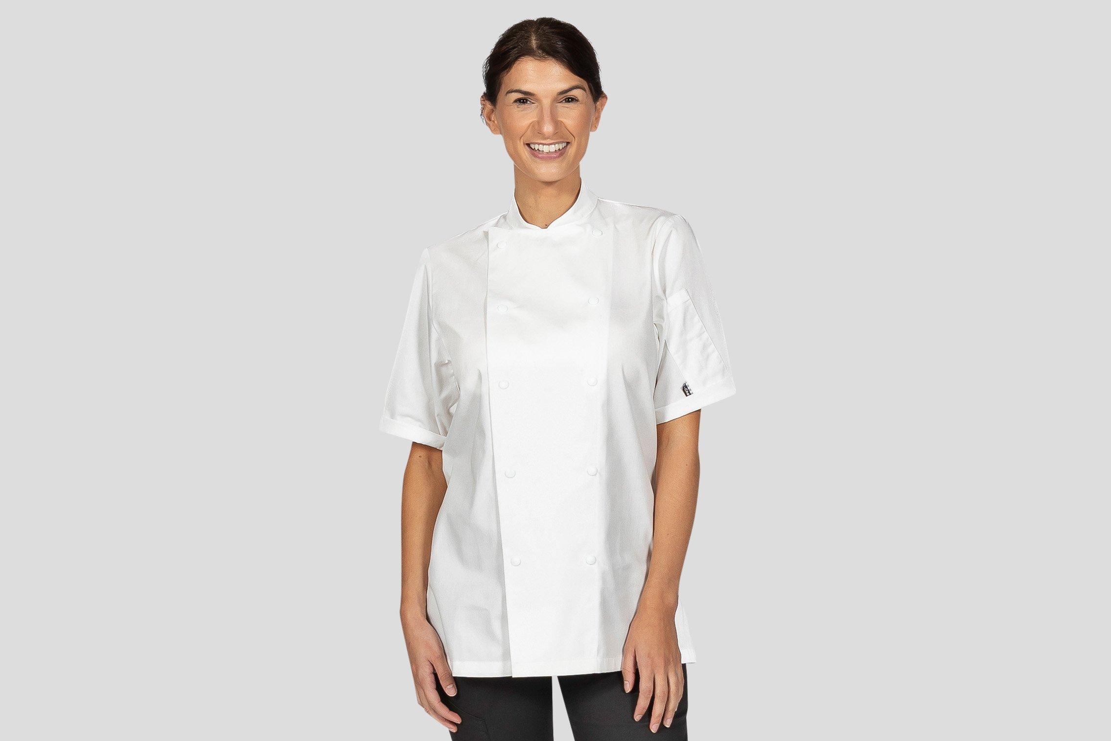 Le Chef White Executive Short Sleeve Jacket Small