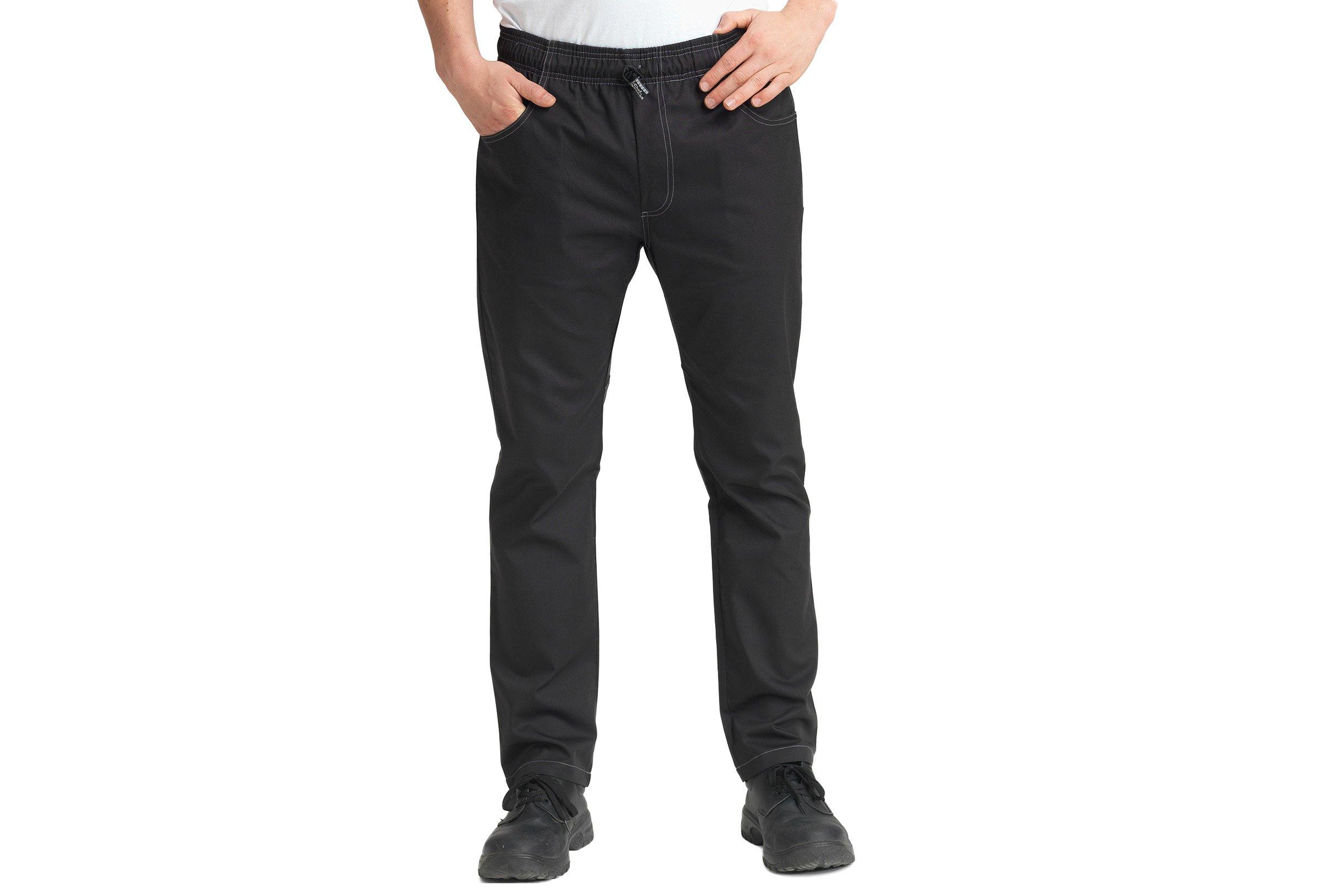 Le Chef Prep Black Trousers Medium