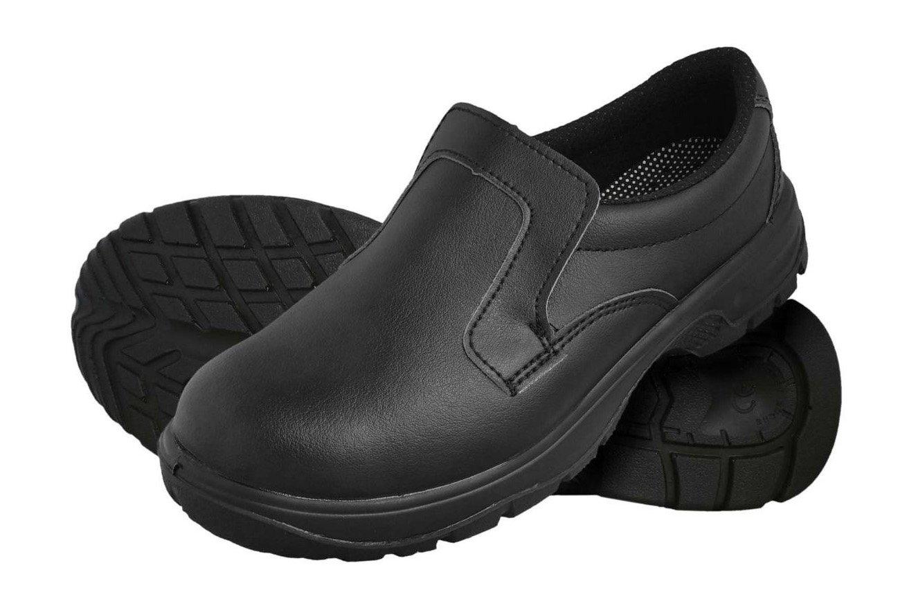Black Slip On Safety Shoe