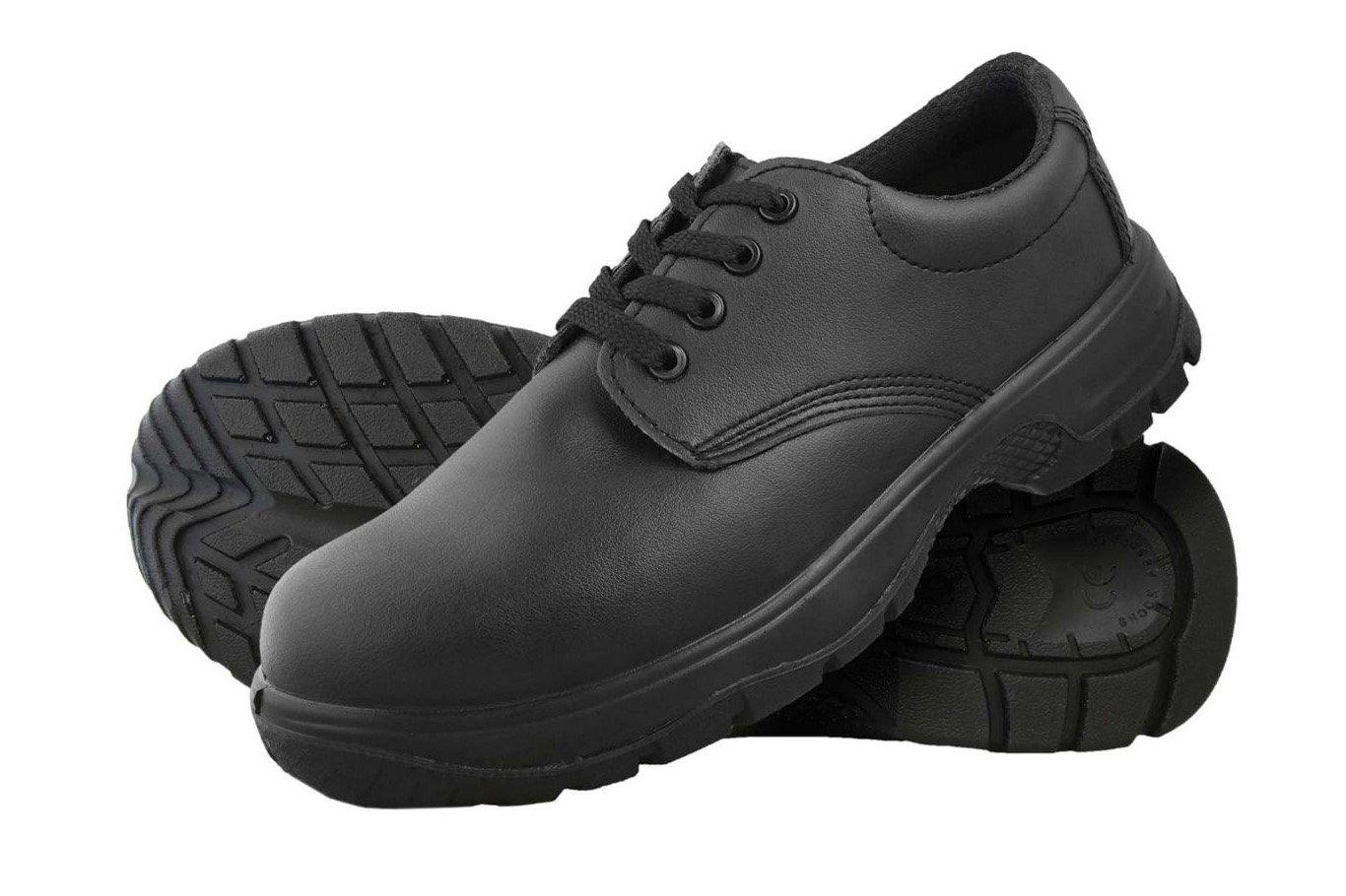 Black Lace Up Shoe c/w Safety Toecap