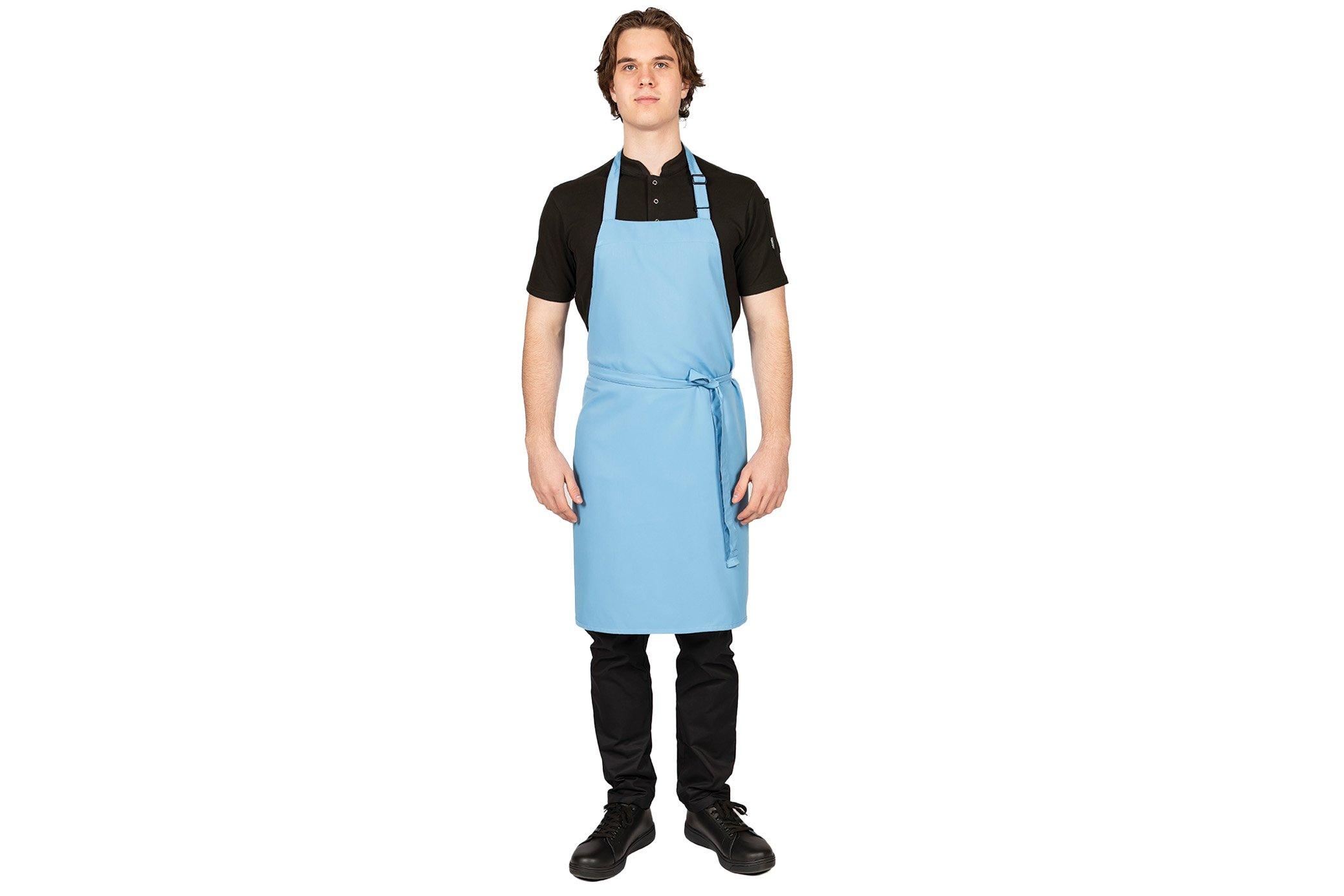 Mid Blue Bib Apron