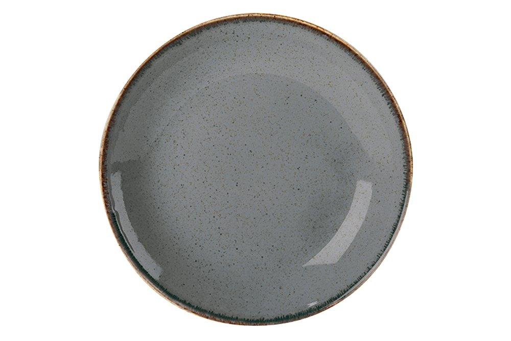 Storm Grey Porcelite Seasons Coupe Plate 18cm
