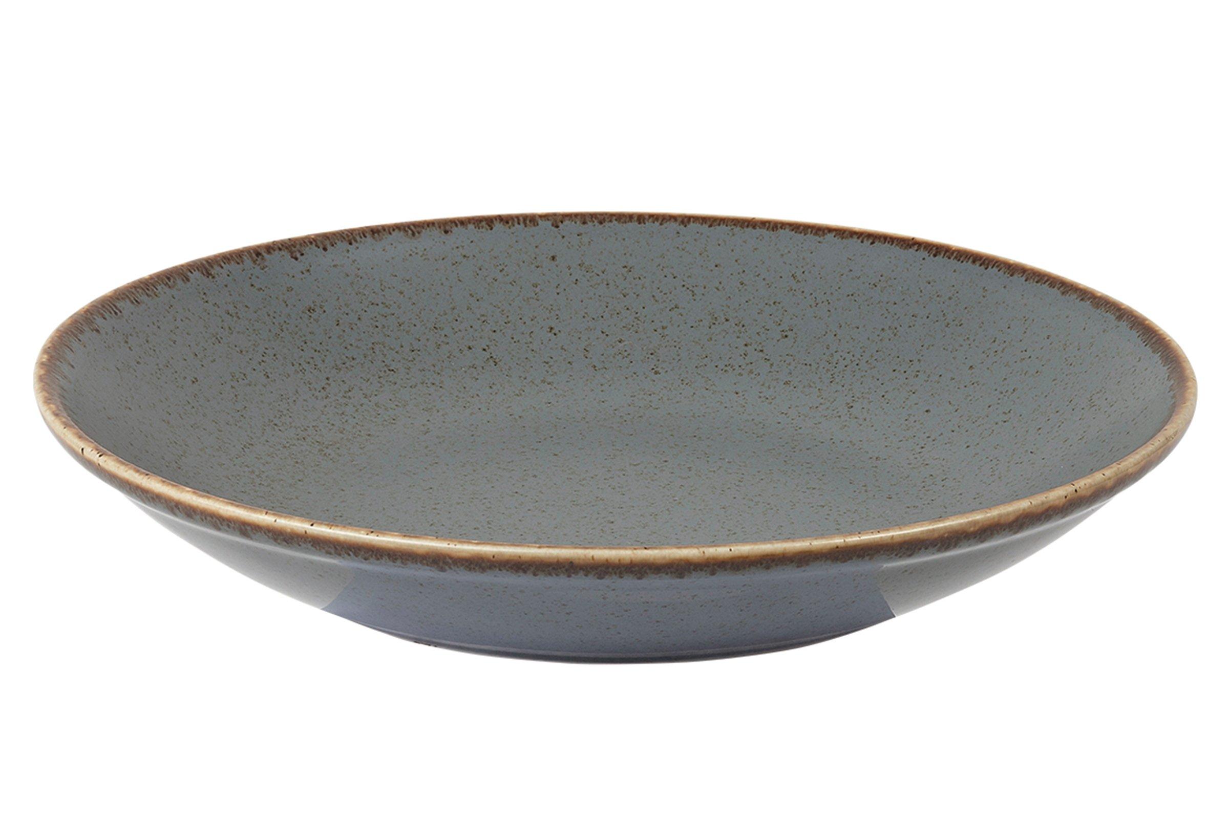 Storm Grey Porcelite Seasons Cous Cous Plate 26cm