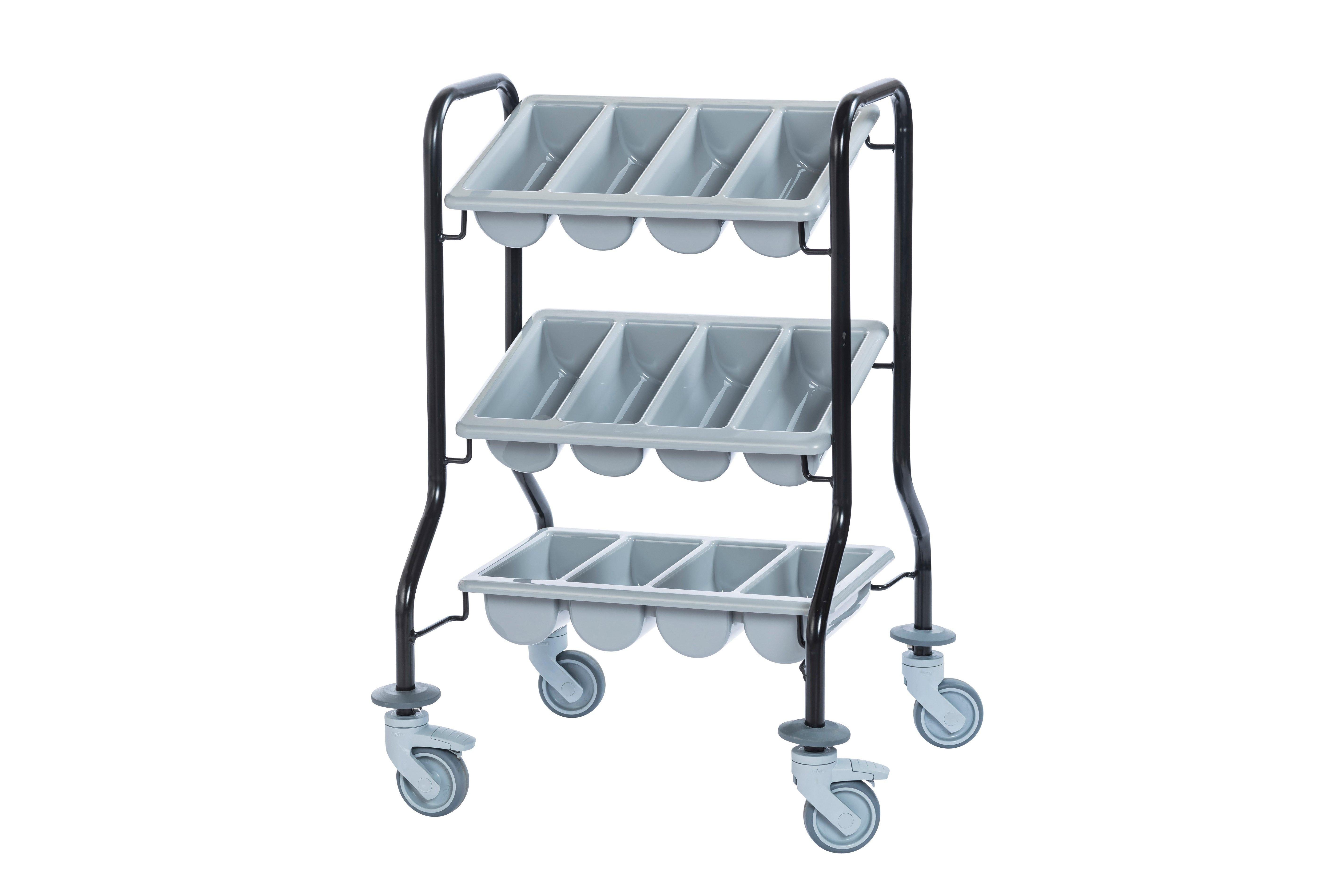Epoxy Coated Cutlery Trolley