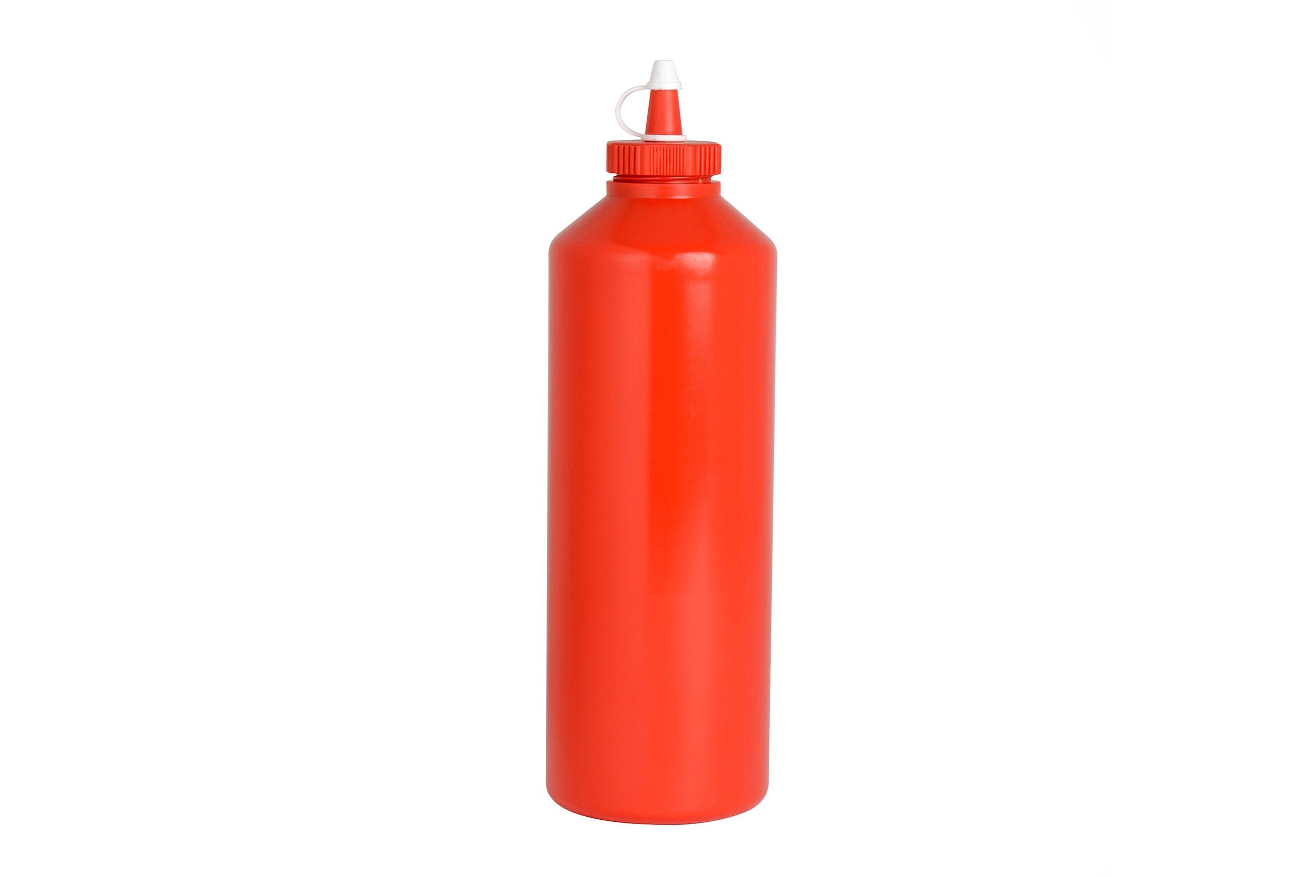 Red Large Sauce Bottle