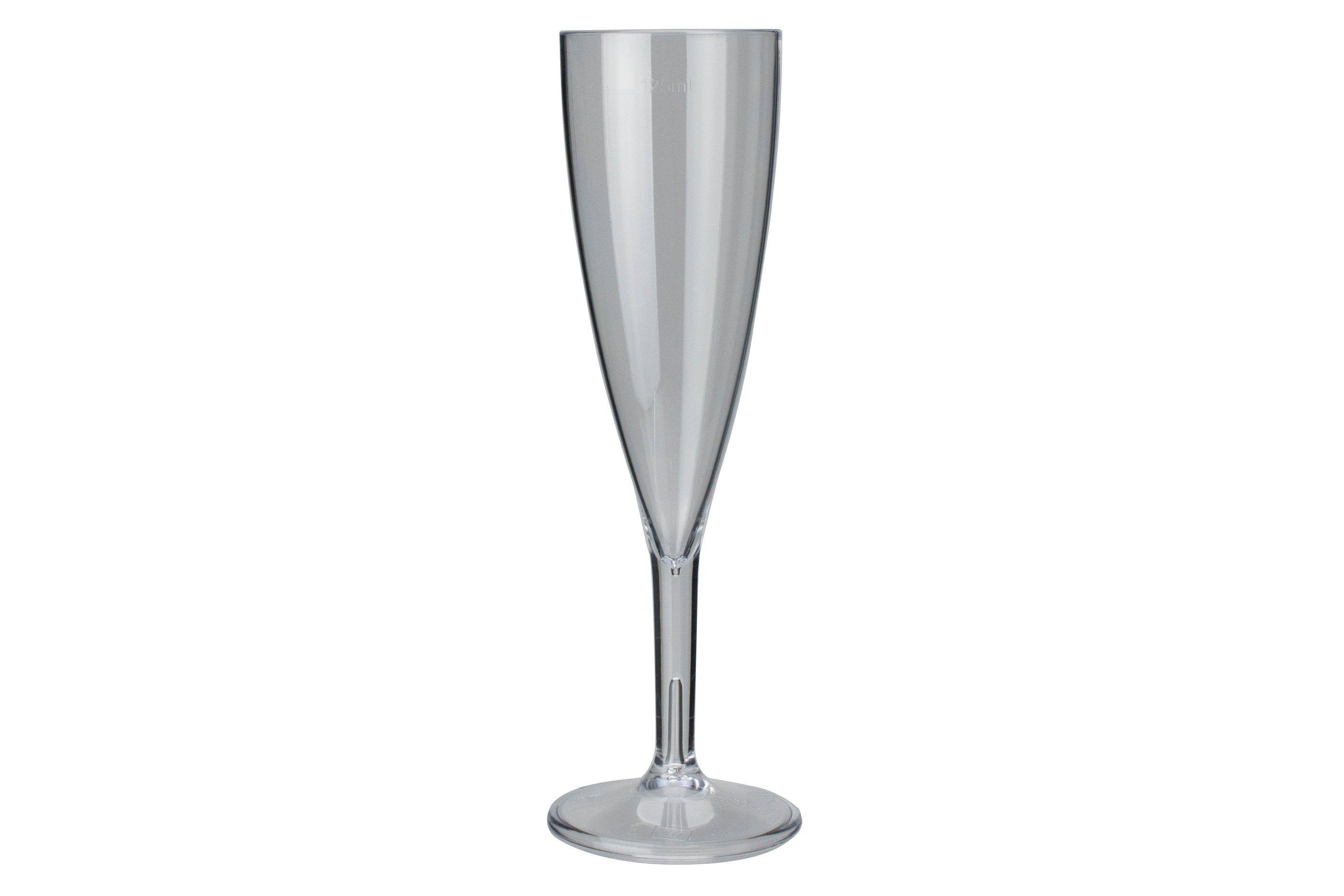 Clarity Polycarbonate Flute 150ml lined at 125ml