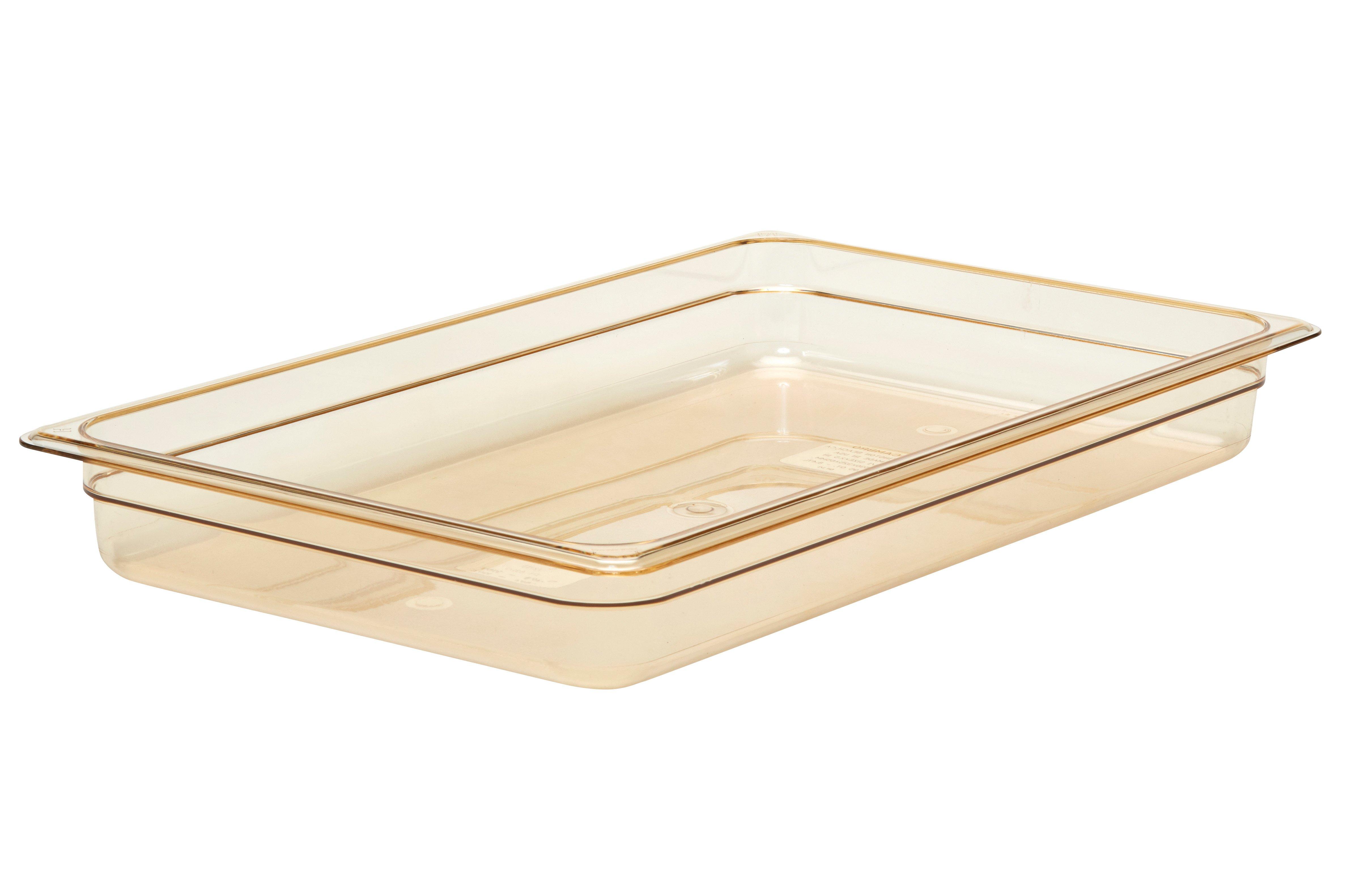 Cambro Amber High Heat Polycarbonate Gastronorm 1/1