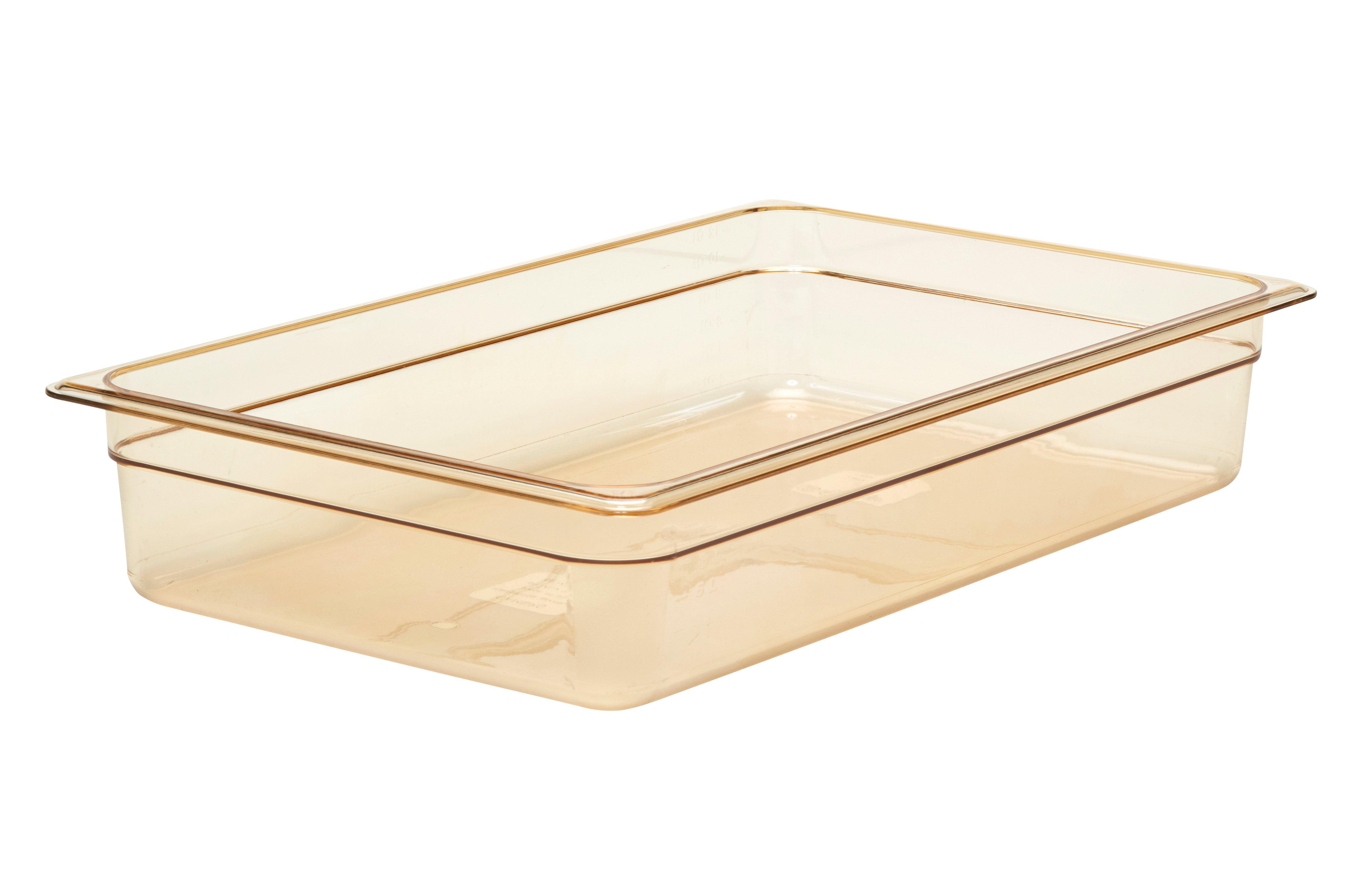 Cambro Amber High Heat Polycarbonate Gastronorm 1/1